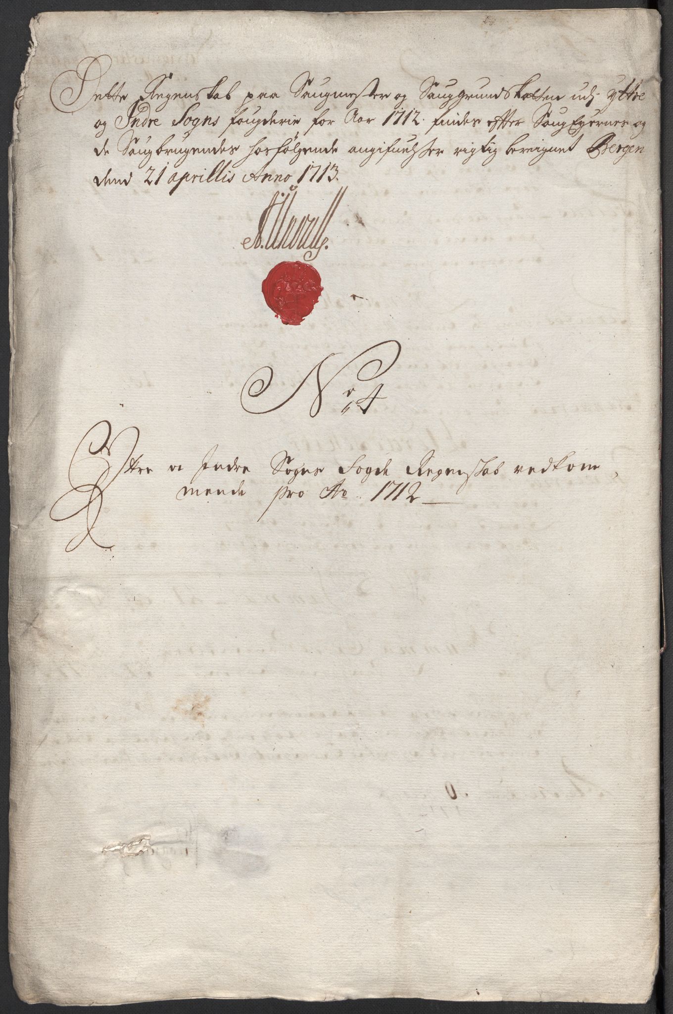 Rentekammeret inntil 1814, Reviderte regnskaper, Fogderegnskap, AV/RA-EA-4092/R52/L3318: Fogderegnskap Sogn, 1712, s. 166