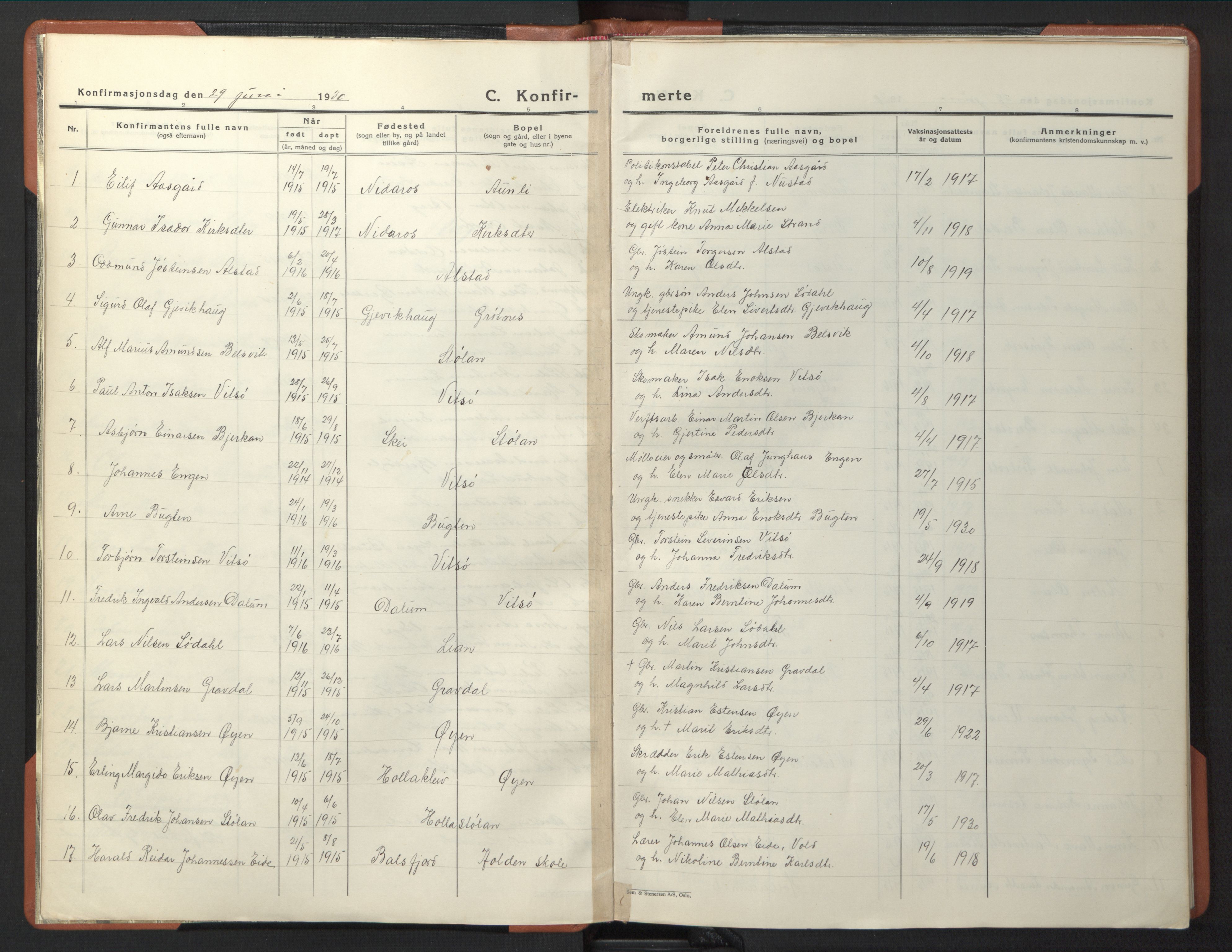 Ministerialprotokoller, klokkerbøker og fødselsregistre - Sør-Trøndelag, SAT/A-1456/630/L0507: Klokkerbok nr. 630C05, 1921-1946