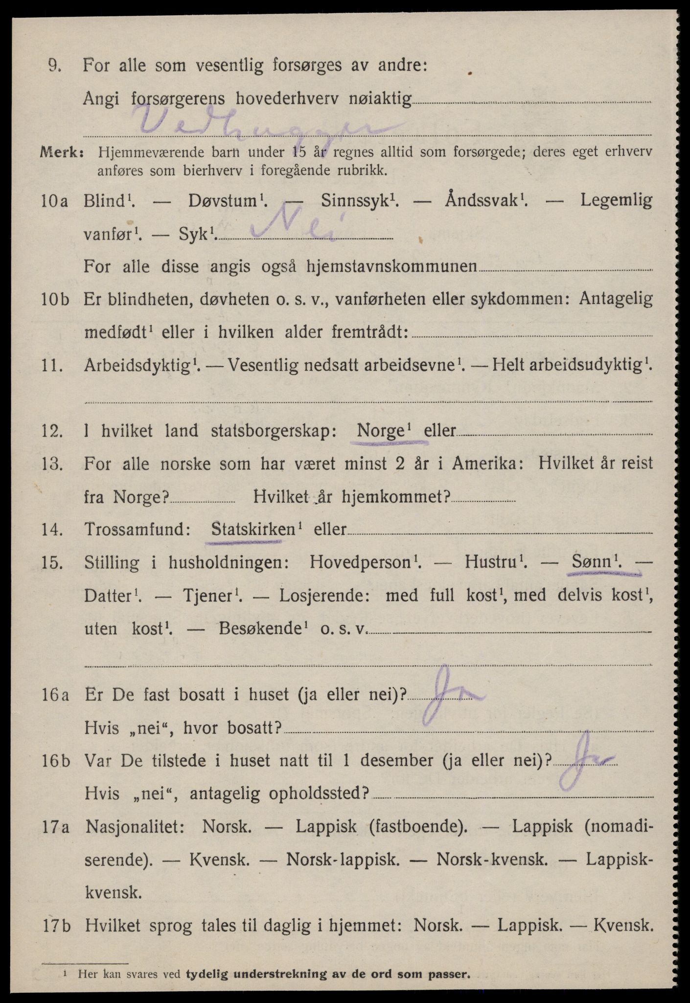 SAT, Folketelling 1920 for 1634 Oppdal herred, 1920, s. 2396