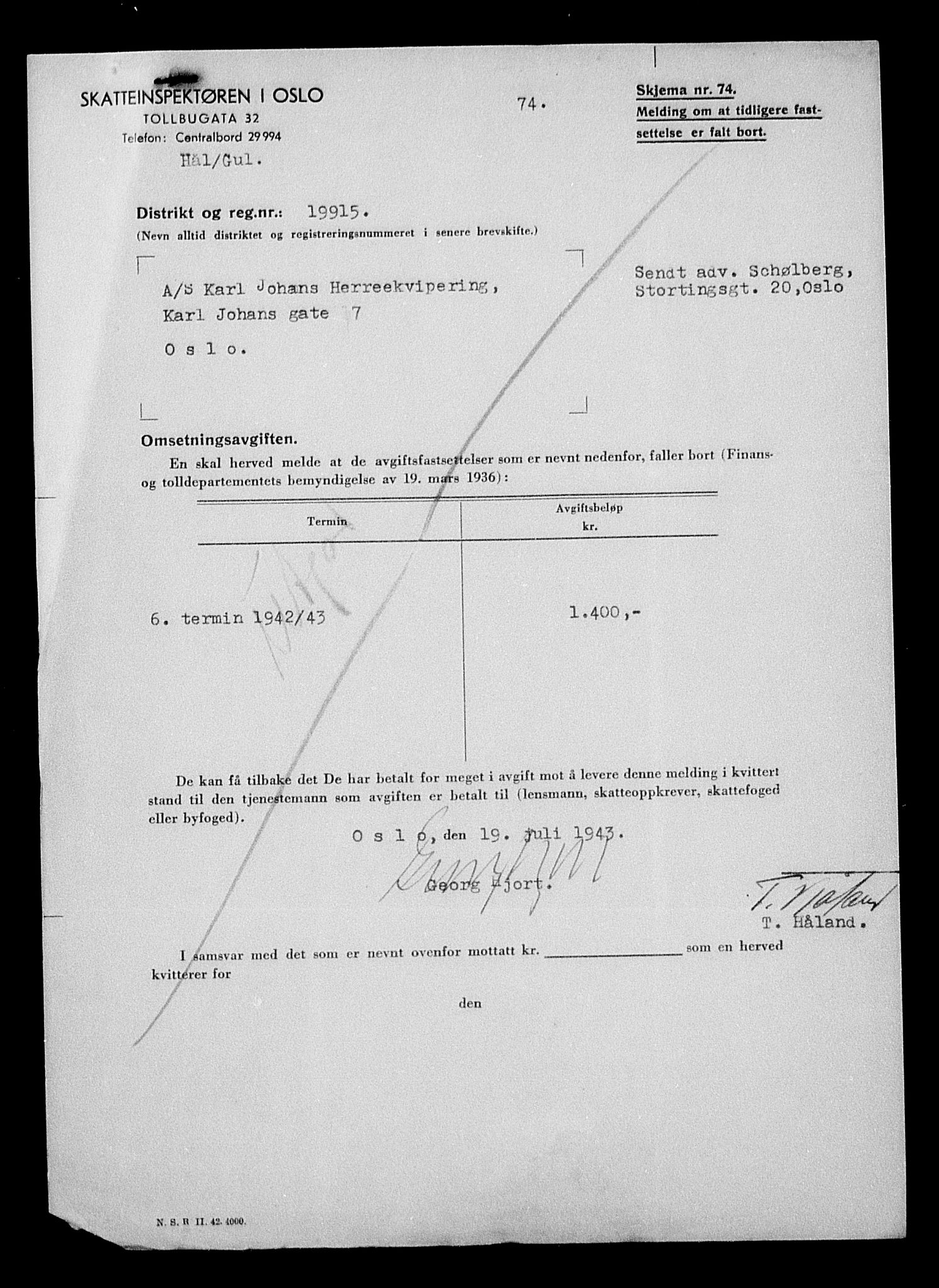 Justisdepartementet, Tilbakeføringskontoret for inndratte formuer, AV/RA-S-1564/H/Hc/Hcc/L0949: --, 1945-1947, s. 90