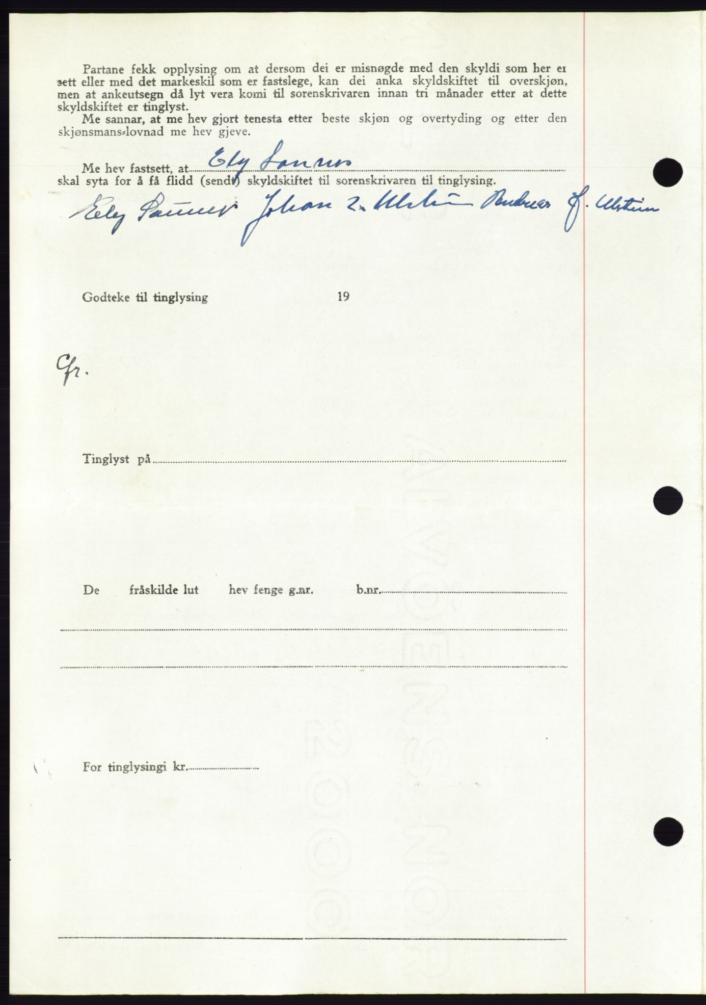 Søre Sunnmøre sorenskriveri, AV/SAT-A-4122/1/2/2C/L0083: Pantebok nr. 9A, 1948-1949, Dagboknr: 1694/1948