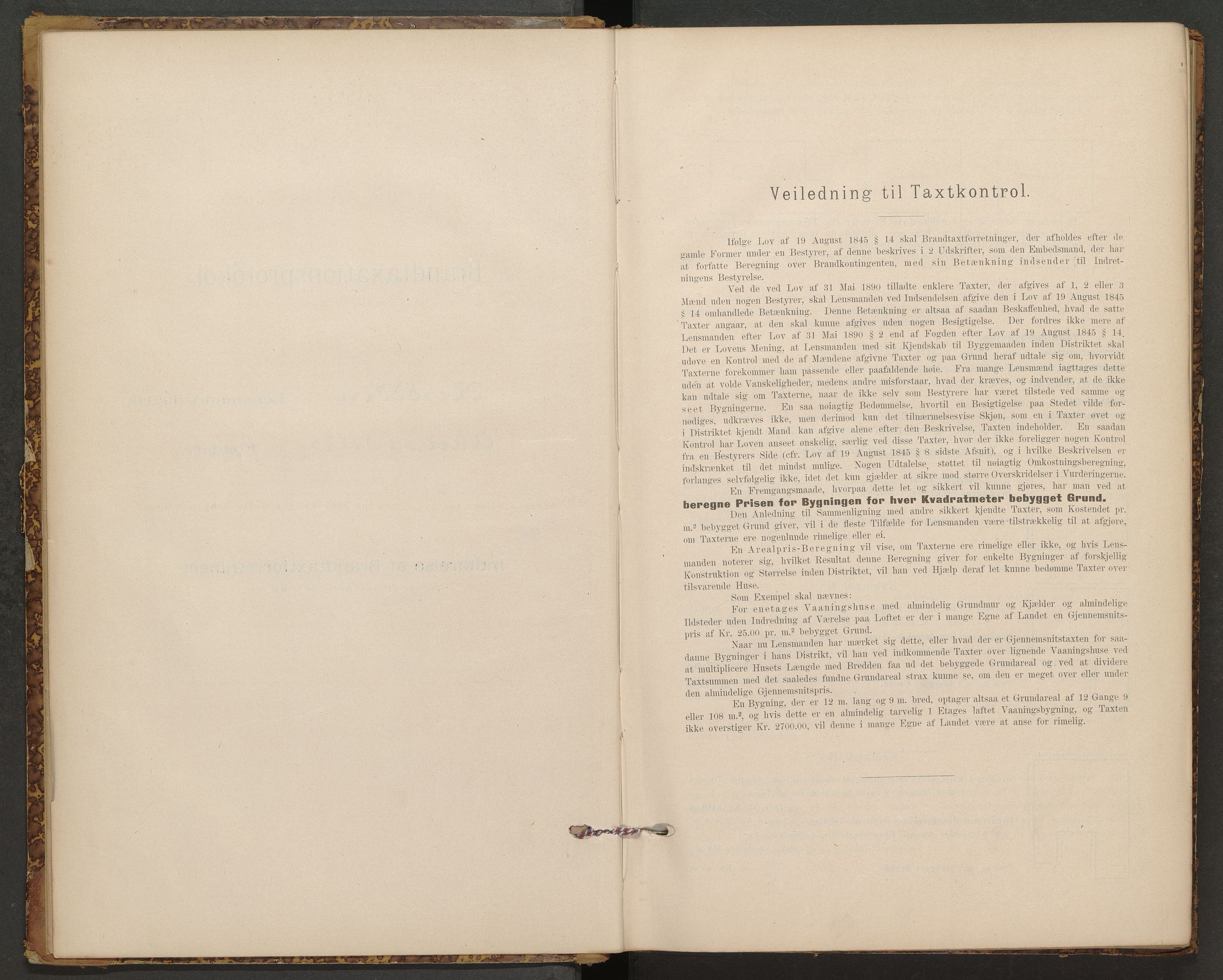Norges brannkasse, branntakster Nesodden, AV/SAO-A-11393/F/Fb/L0001: Branntakstprotokoll, 1895-1912