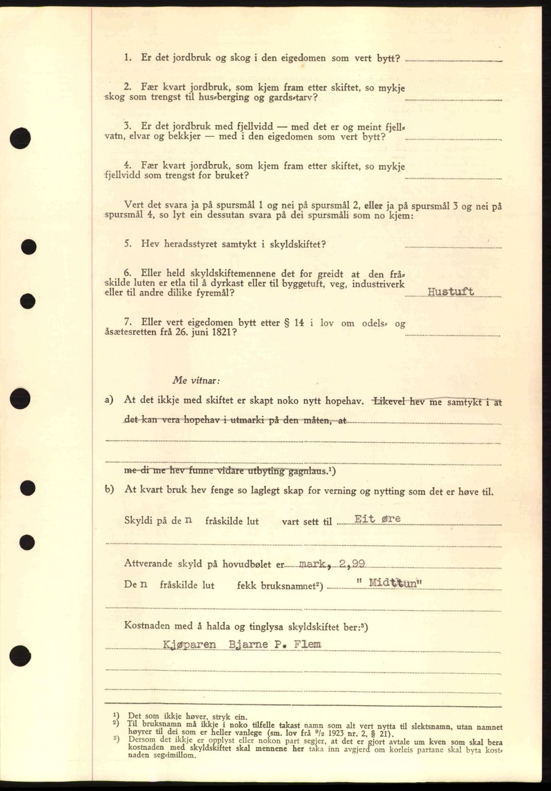 Nordre Sunnmøre sorenskriveri, AV/SAT-A-0006/1/2/2C/2Ca: Pantebok nr. A11, 1941-1941, Dagboknr: 1513/1941