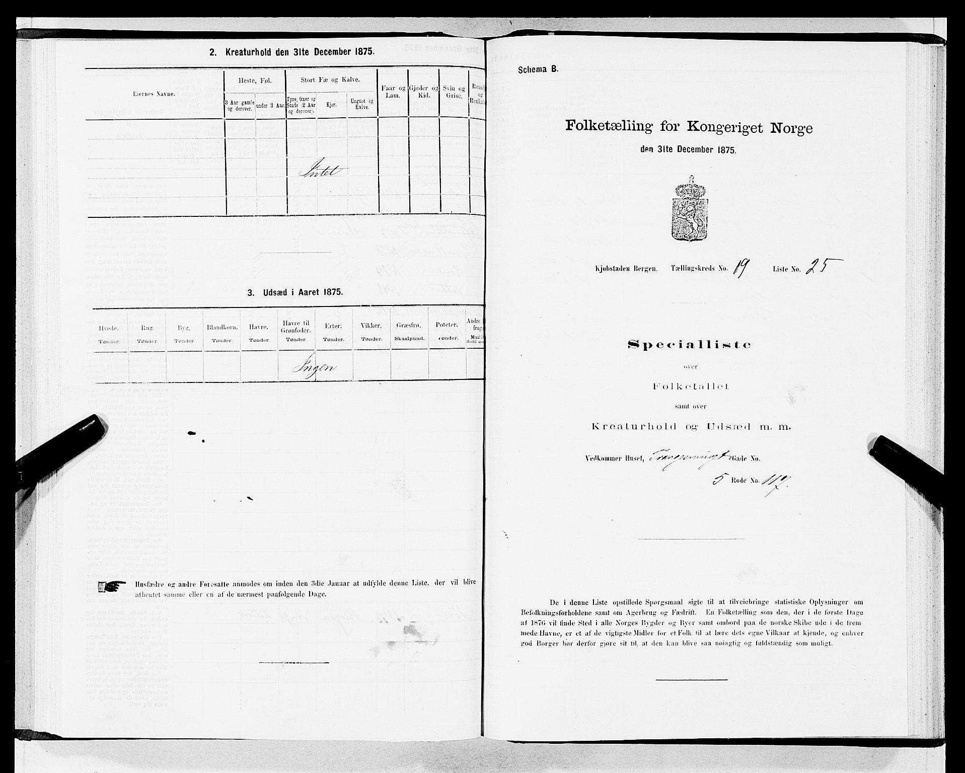 SAB, Folketelling 1875 for 1301 Bergen kjøpstad, 1875, s. 1011