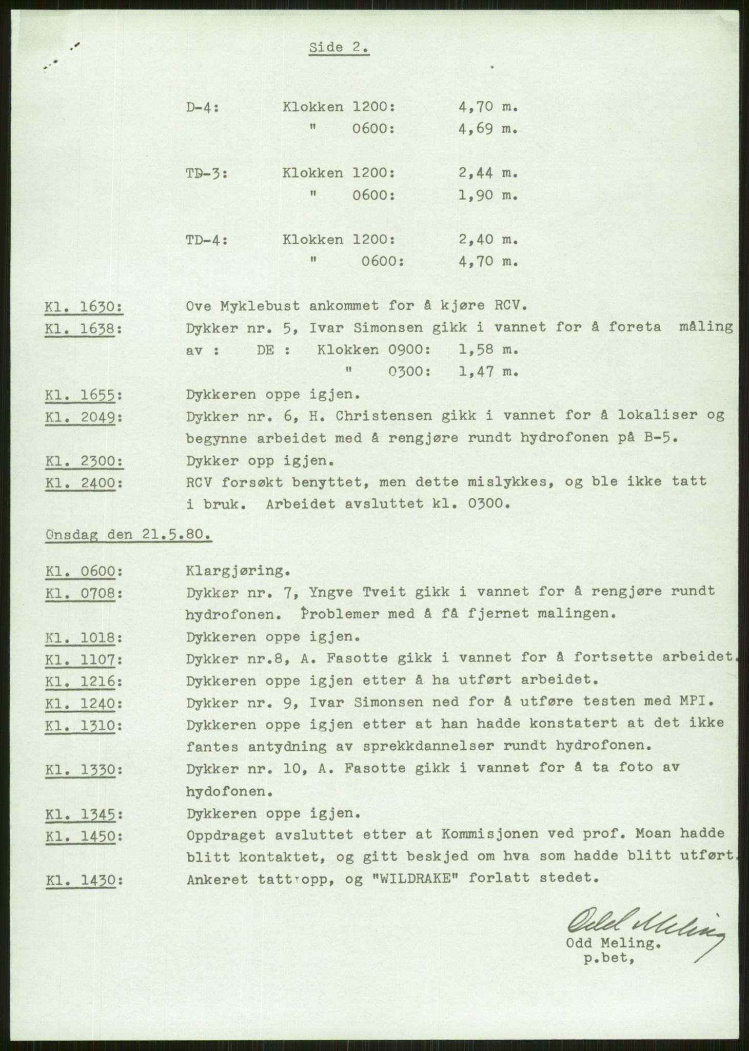 Justisdepartementet, Granskningskommisjonen ved Alexander Kielland-ulykken 27.3.1980, AV/RA-S-1165/D/L0006: A Alexander L. Kielland (Doku.liste + A3-A6, A11-A13, A18-A20-A21, A23, A31 av 31)/Dykkerjournaler, 1980-1981, s. 545