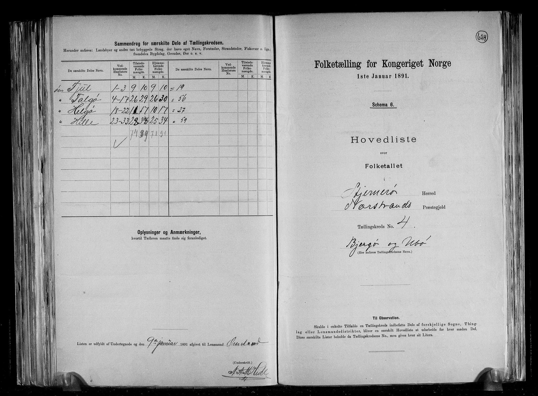 RA, Folketelling 1891 for 1140 Sjernarøy herred, 1891, s. 10