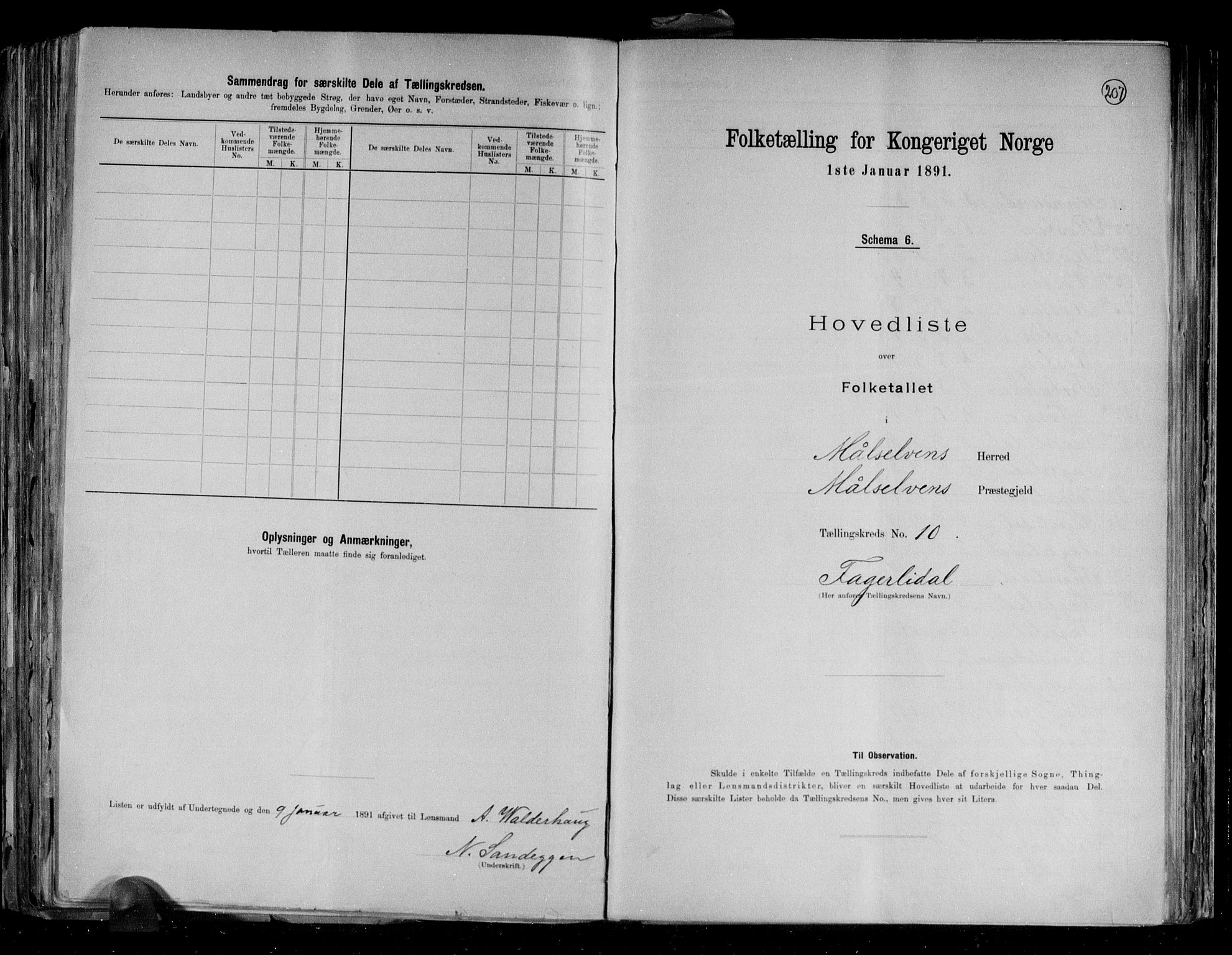 RA, Folketelling 1891 for 1924 Målselv herred, 1891, s. 23