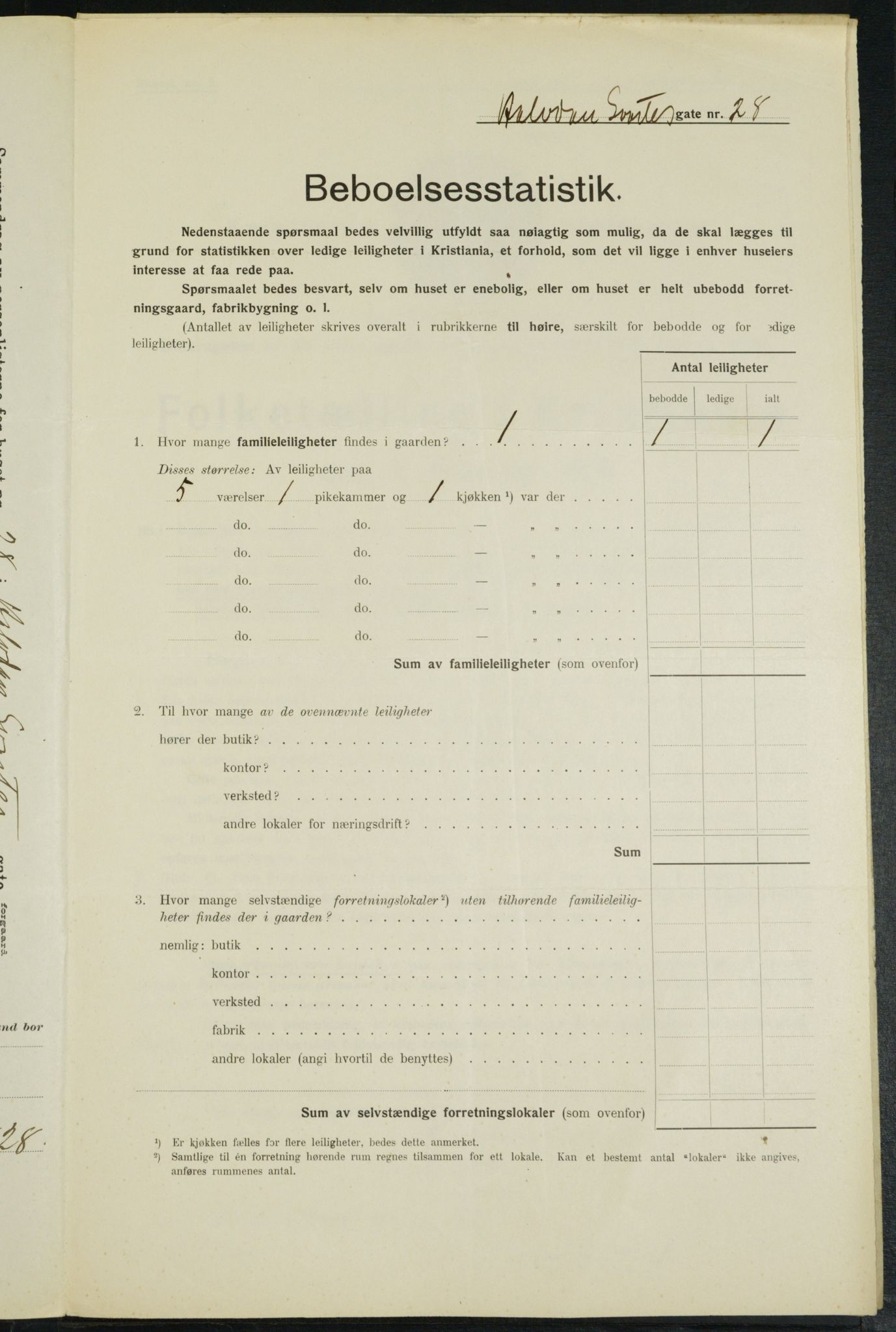 OBA, Kommunal folketelling 1.2.1914 for Kristiania, 1914, s. 34279