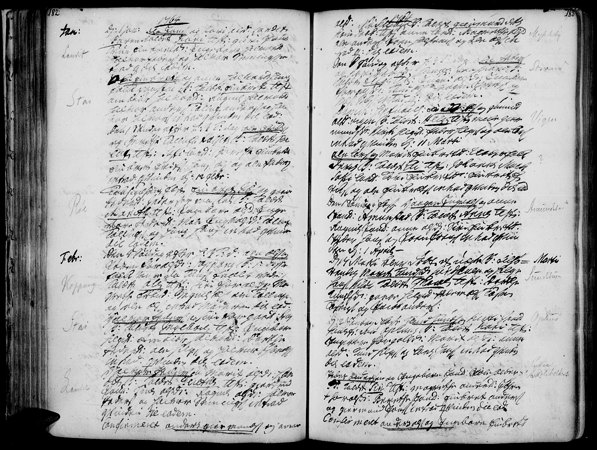Åmot prestekontor, Hedmark, AV/SAH-PREST-056/H/Ha/Haa/L0002: Ministerialbok nr. 2, 1734-1779, s. 182-183