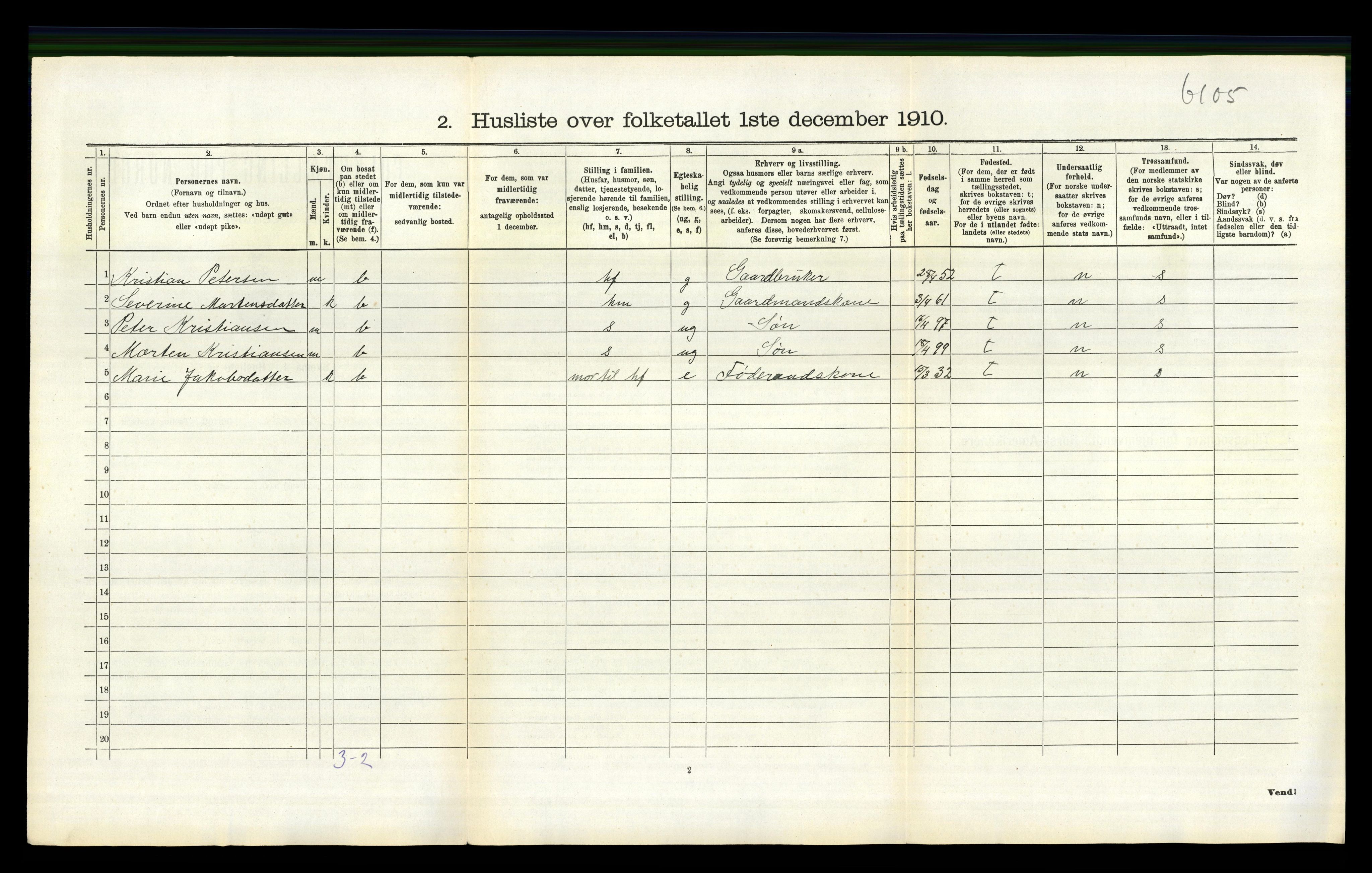 RA, Folketelling 1910 for 1111 Sokndal herred, 1910, s. 745