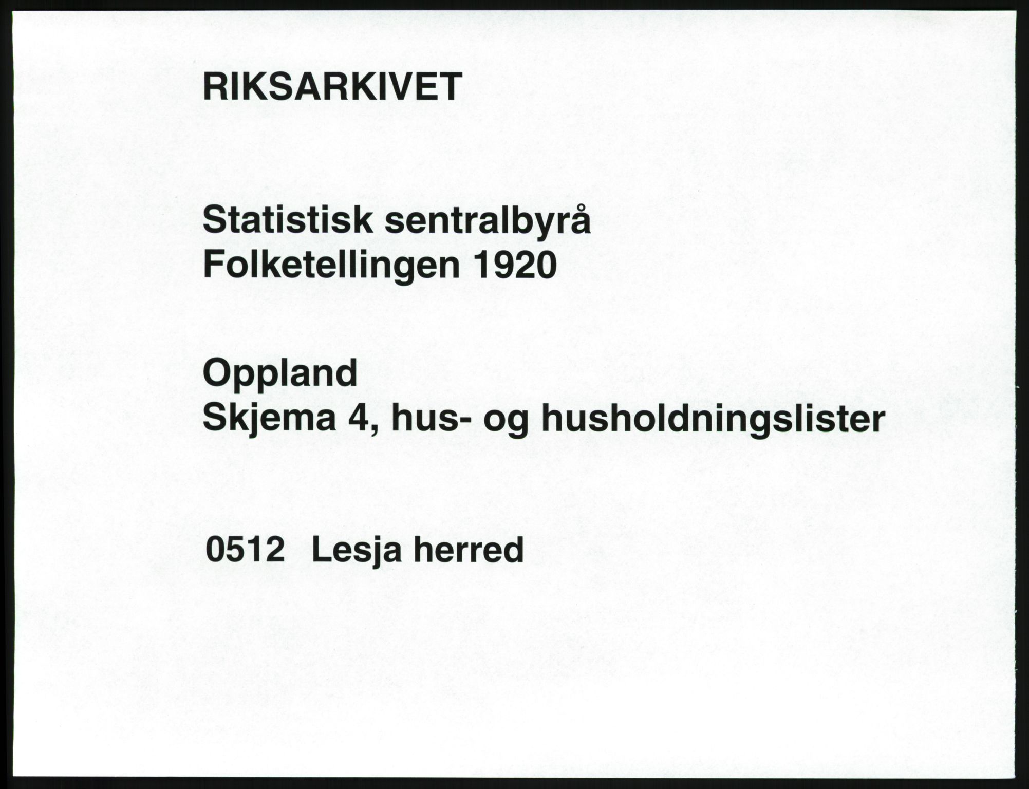 SAH, Folketelling 1920 for 0512 Lesja herred, 1920, s. 34