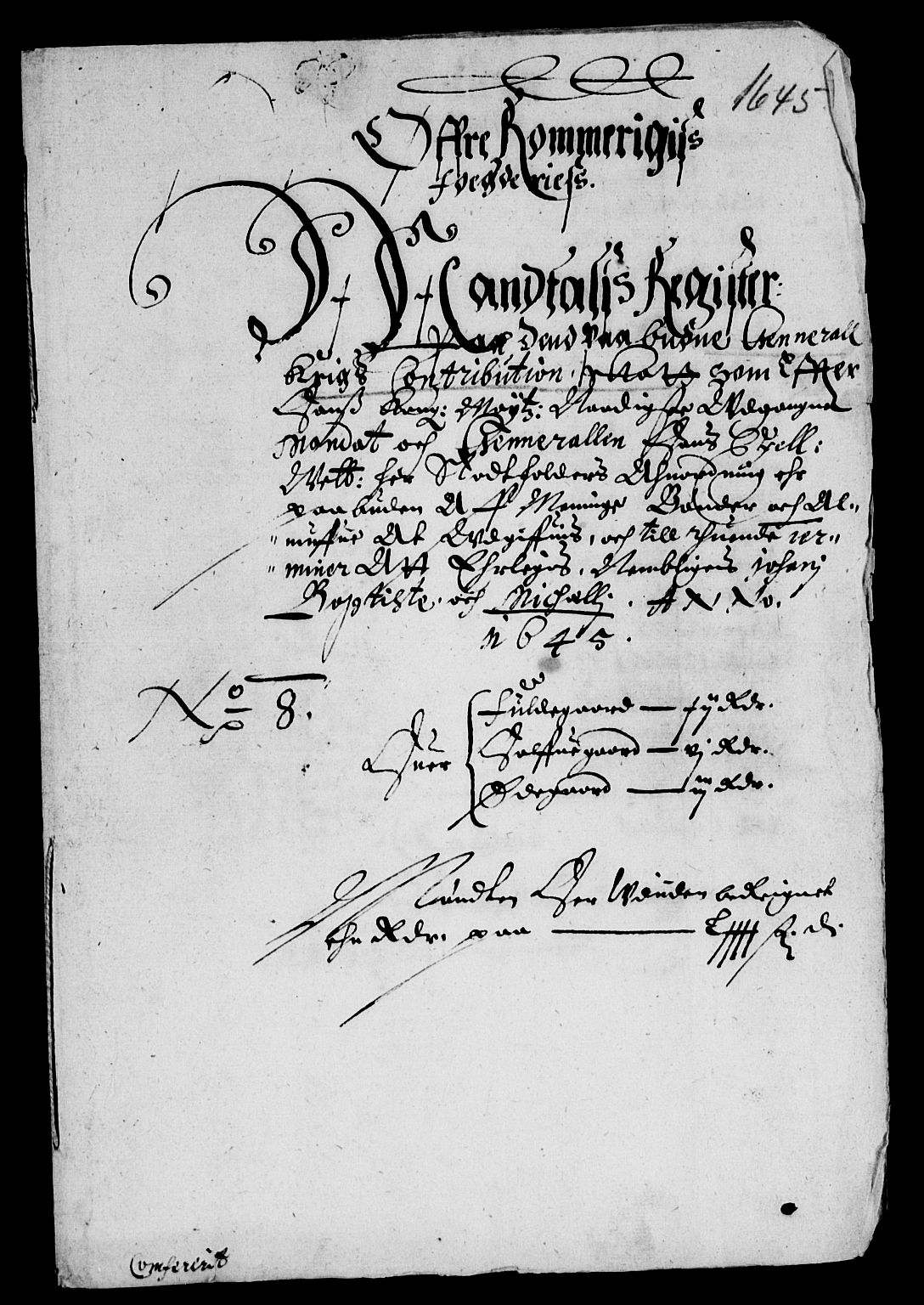 Rentekammeret inntil 1814, Reviderte regnskaper, Lensregnskaper, AV/RA-EA-5023/R/Rb/Rba/L0185: Akershus len, 1645-1646