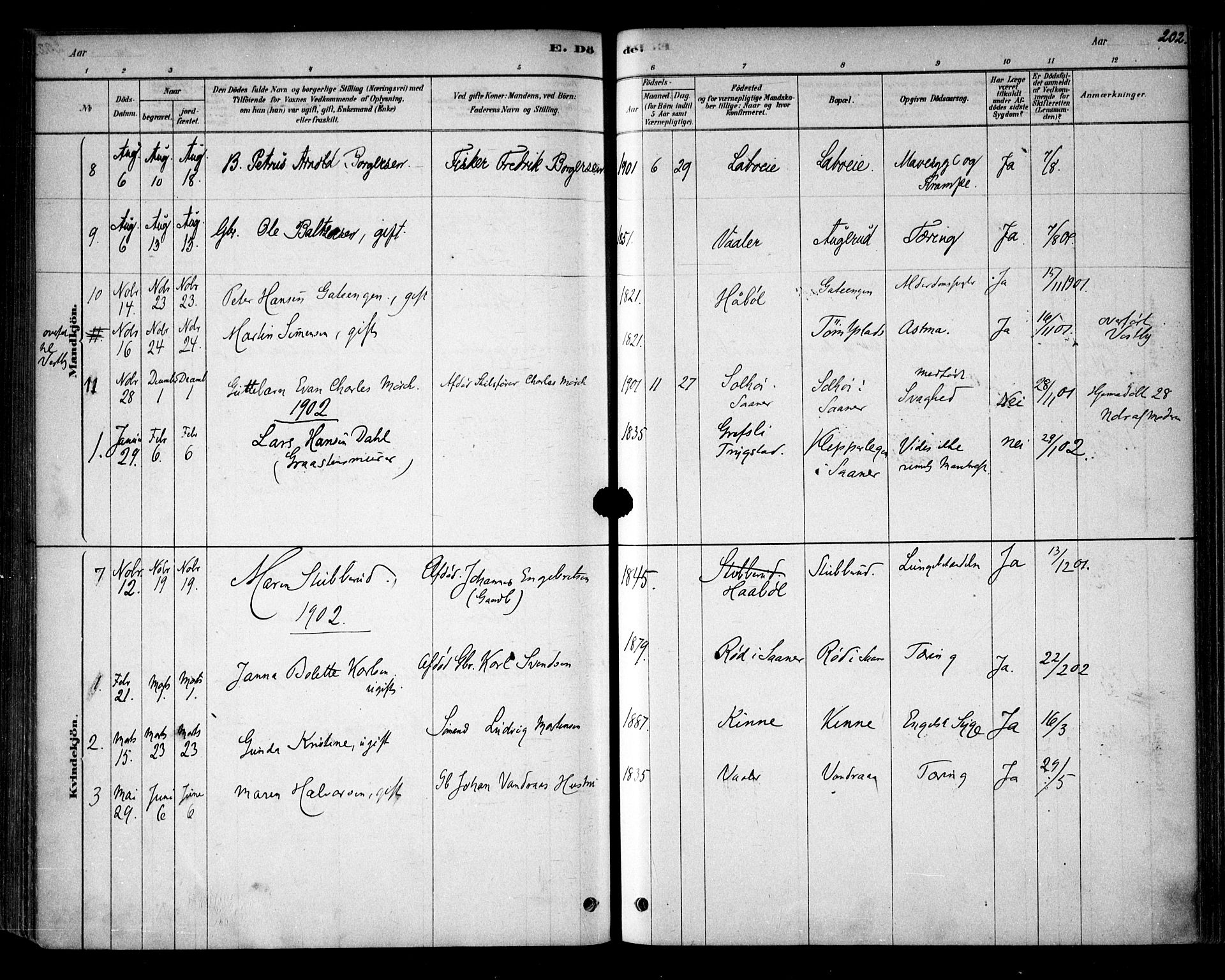 Vestby prestekontor Kirkebøker, AV/SAO-A-10893/F/Fb/L0001: Ministerialbok nr. II 1, 1878-1903, s. 202