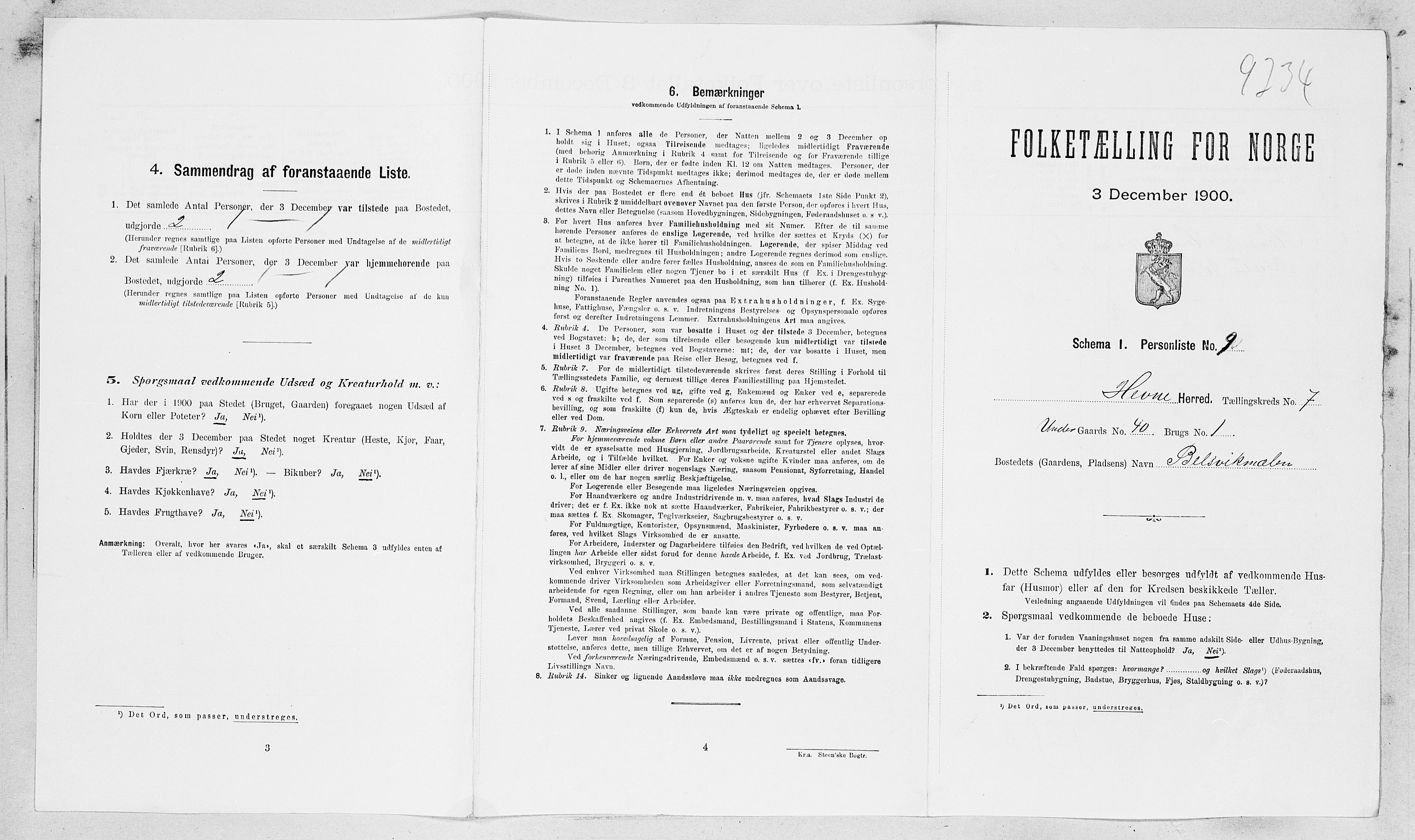SAT, Folketelling 1900 for 1612 Hemne herred, 1900, s. 813