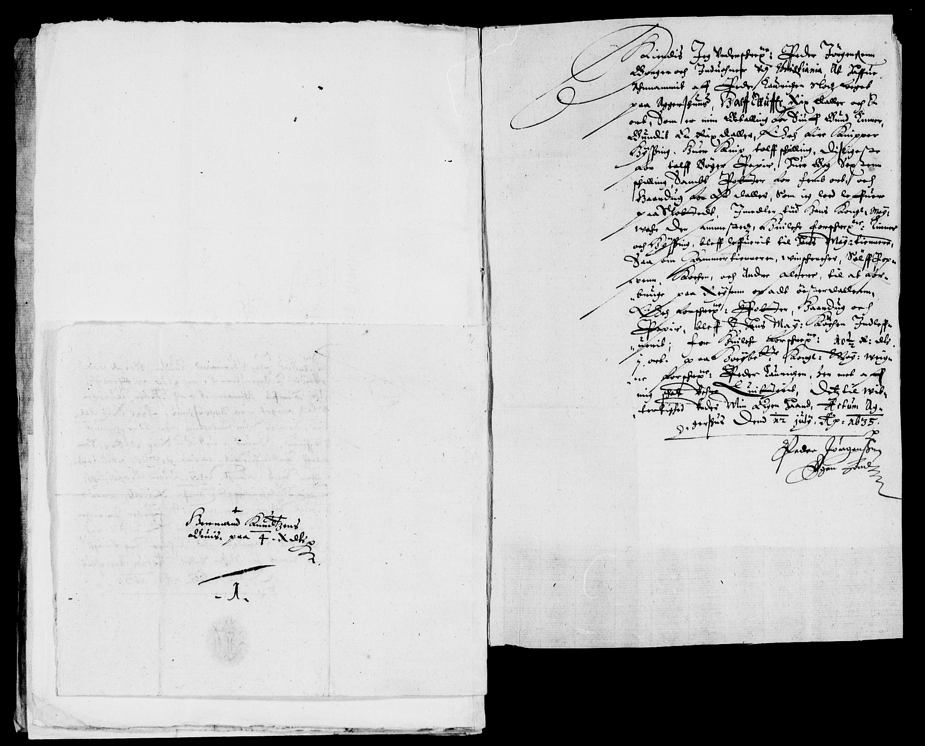 Rentekammeret inntil 1814, Reviderte regnskaper, Lensregnskaper, AV/RA-EA-5023/R/Rb/Rba/L0122: Akershus len, 1634-1636