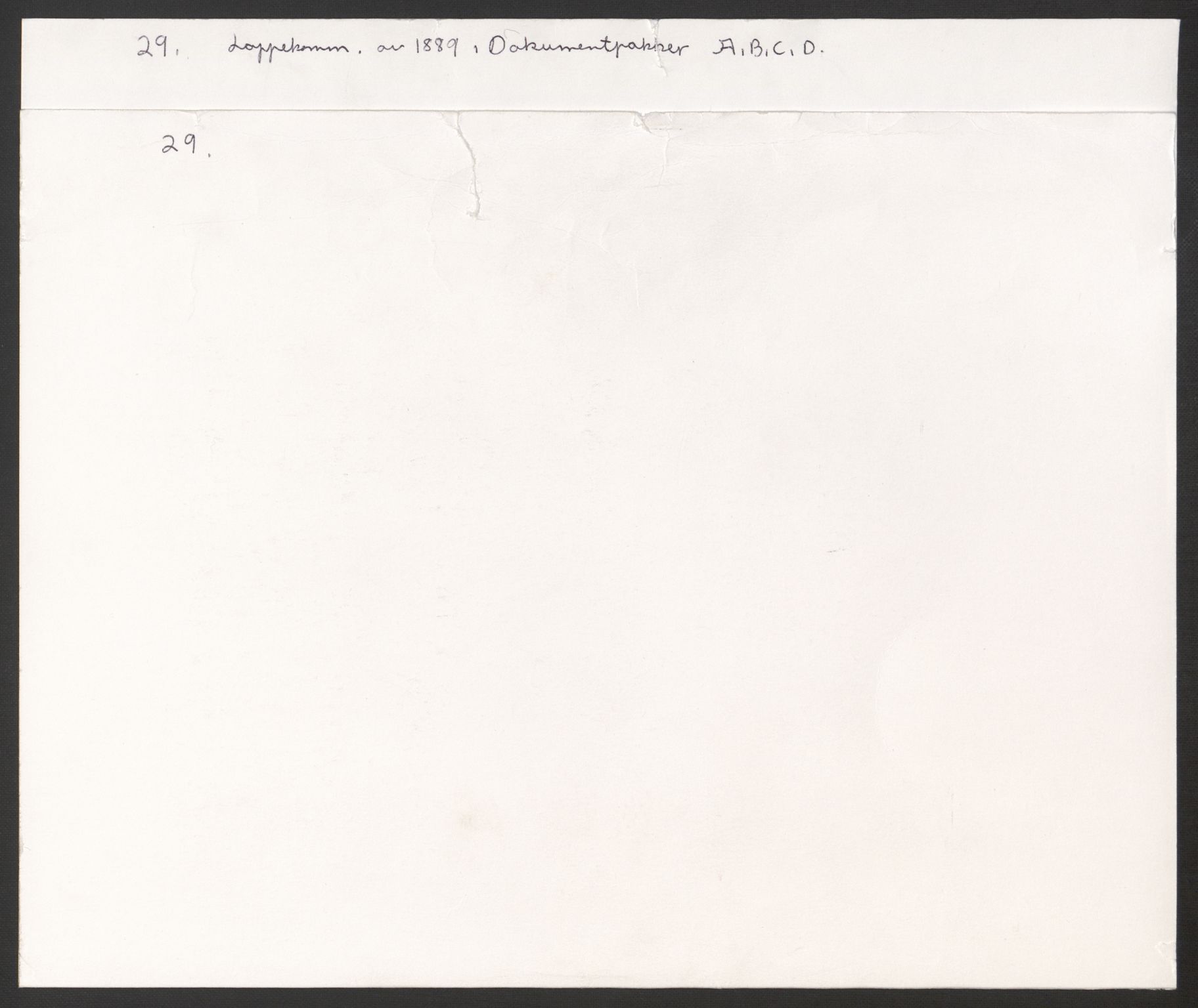 Landbruksdepartementet, Kontorer for reindrift og ferskvannsfiske, AV/RA-S-1247/2/E/Eb/L0014: Lappekommisjonen, 1885-1890, s. 1