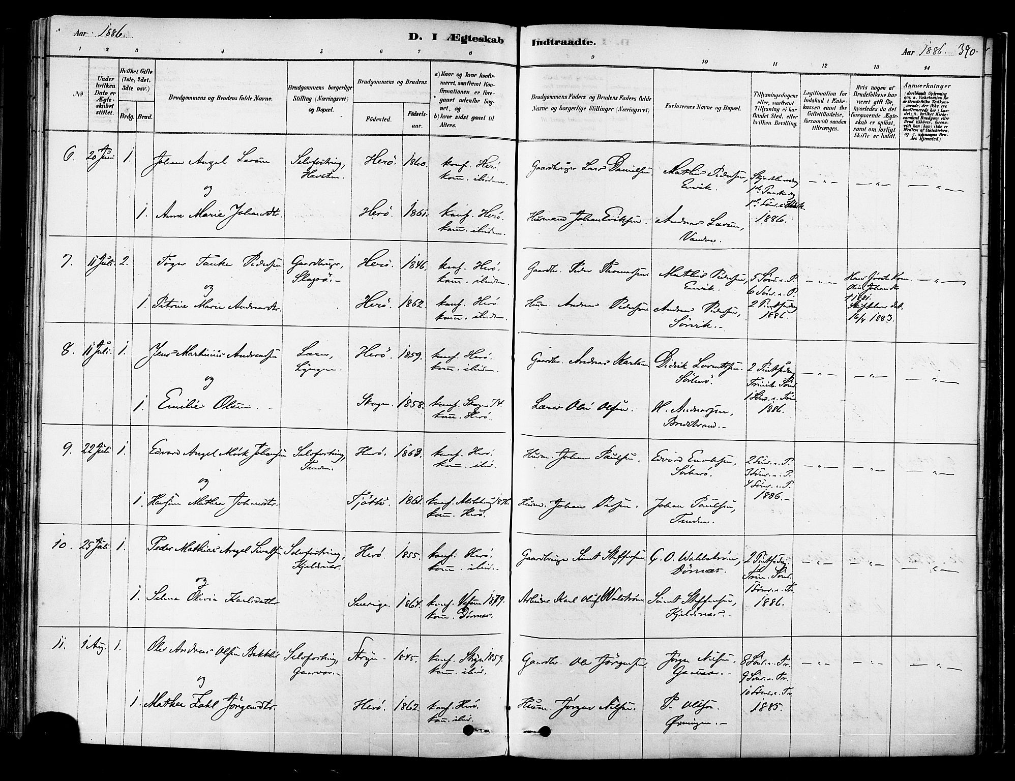 Ministerialprotokoller, klokkerbøker og fødselsregistre - Nordland, SAT/A-1459/834/L0507: Ministerialbok nr. 834A05, 1878-1892, s. 390