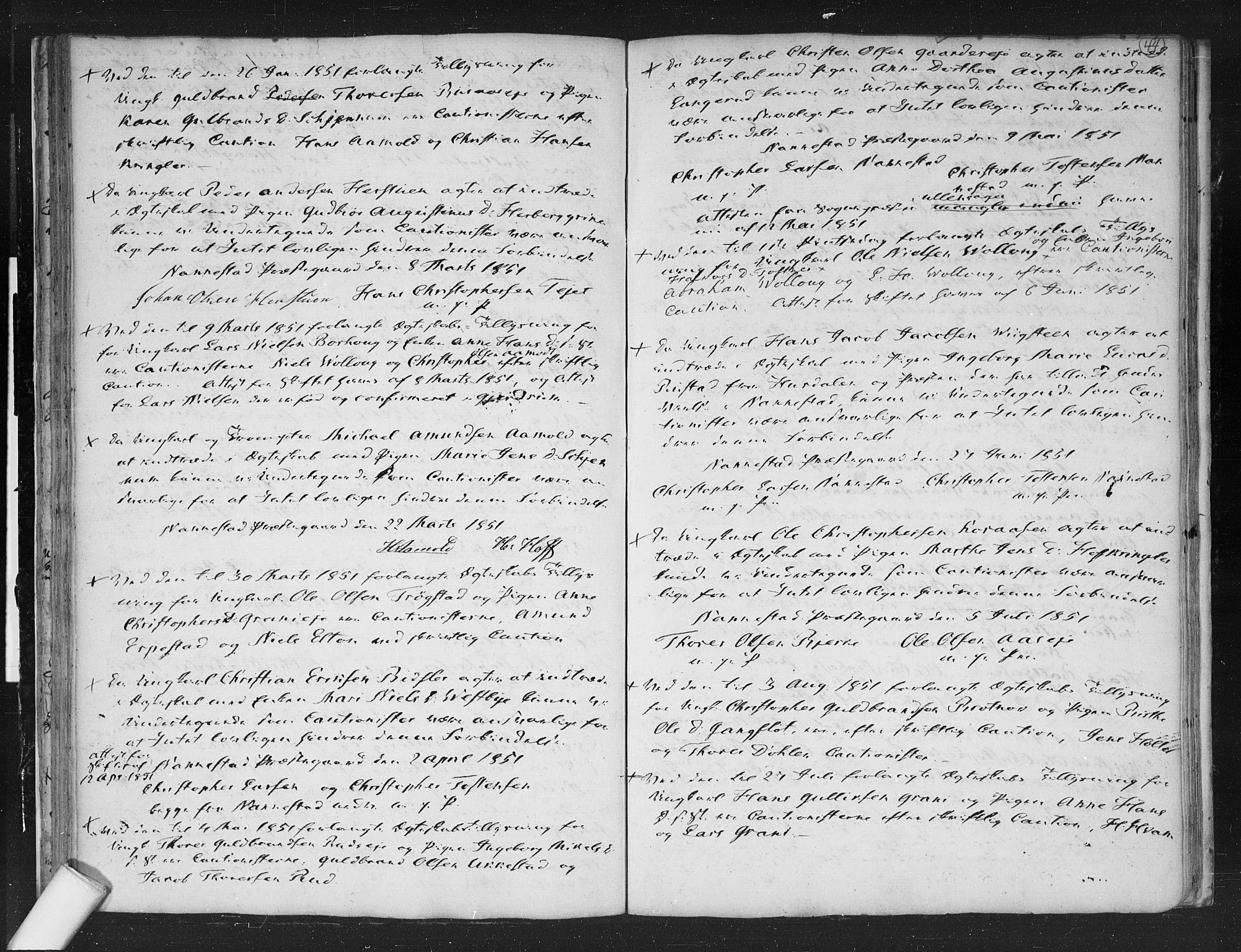 Nannestad prestekontor Kirkebøker, AV/SAO-A-10414a/F/Fa/L0003: Ministerialbok nr. I 3, 1716-1729, s. 44