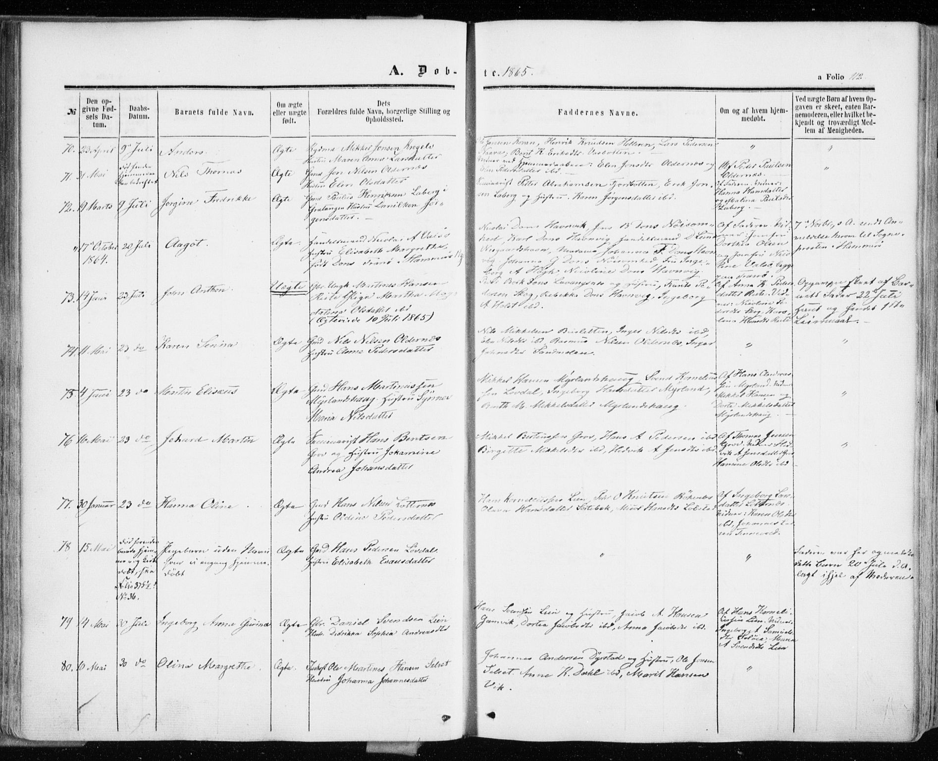 Ibestad sokneprestembete, AV/SATØ-S-0077/H/Ha/Haa/L0009kirke: Ministerialbok nr. 9, 1859-1868, s. 112