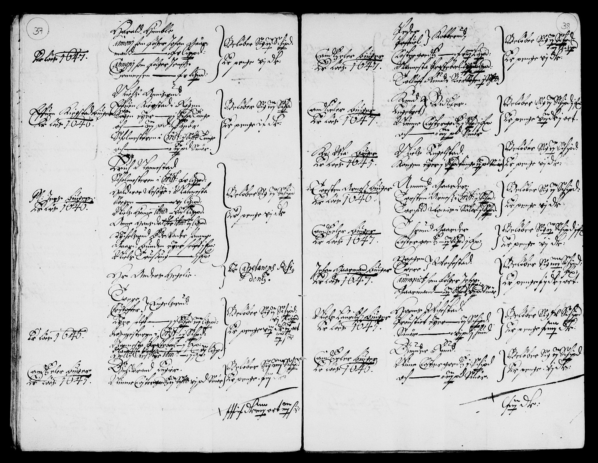 Rentekammeret inntil 1814, Reviderte regnskaper, Lensregnskaper, AV/RA-EA-5023/R/Rb/Rba/L0192: Akershus len, 1647