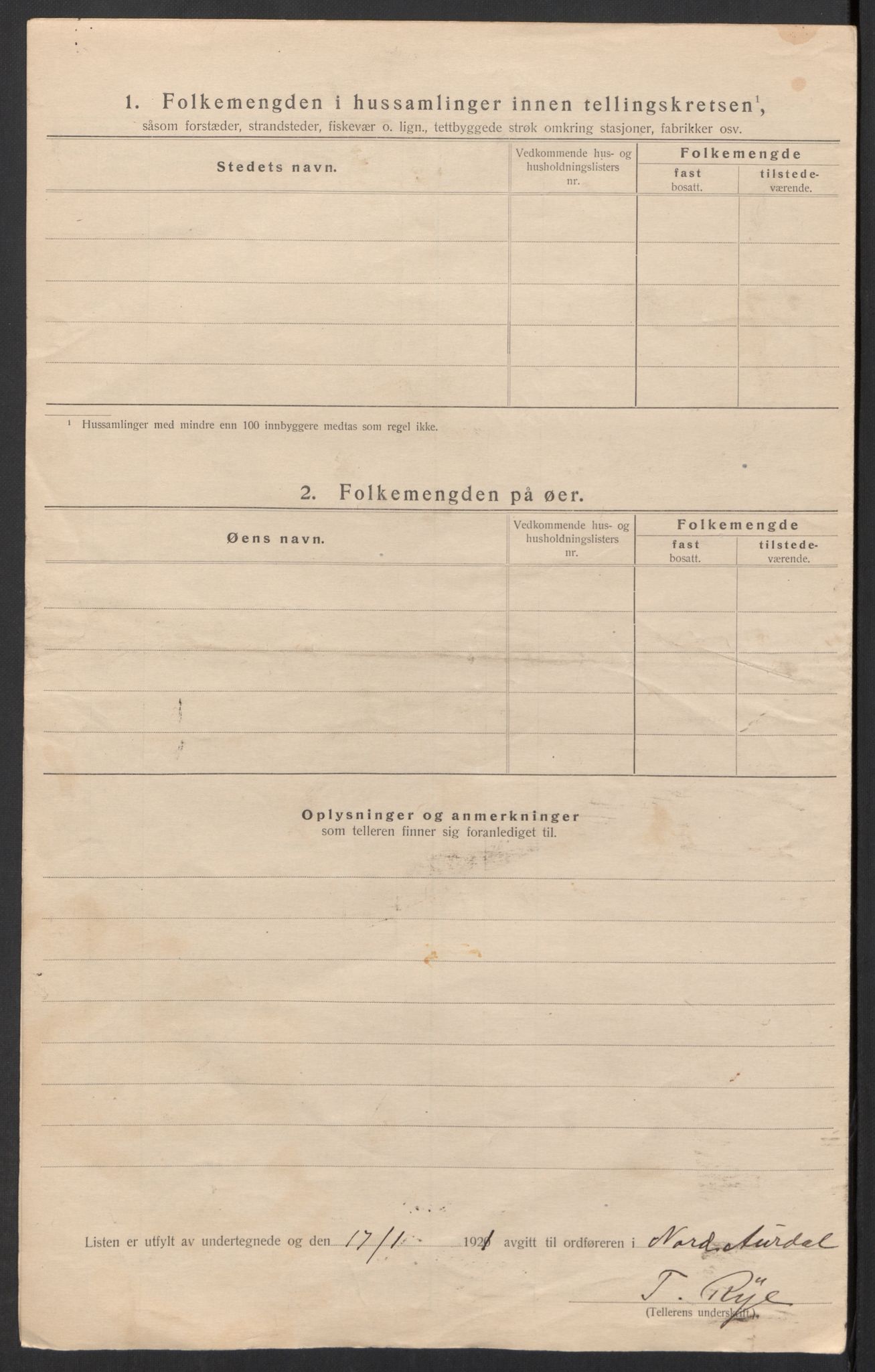 SAH, Folketelling 1920 for 0542 Nord-Aurdal herred, 1920, s. 41