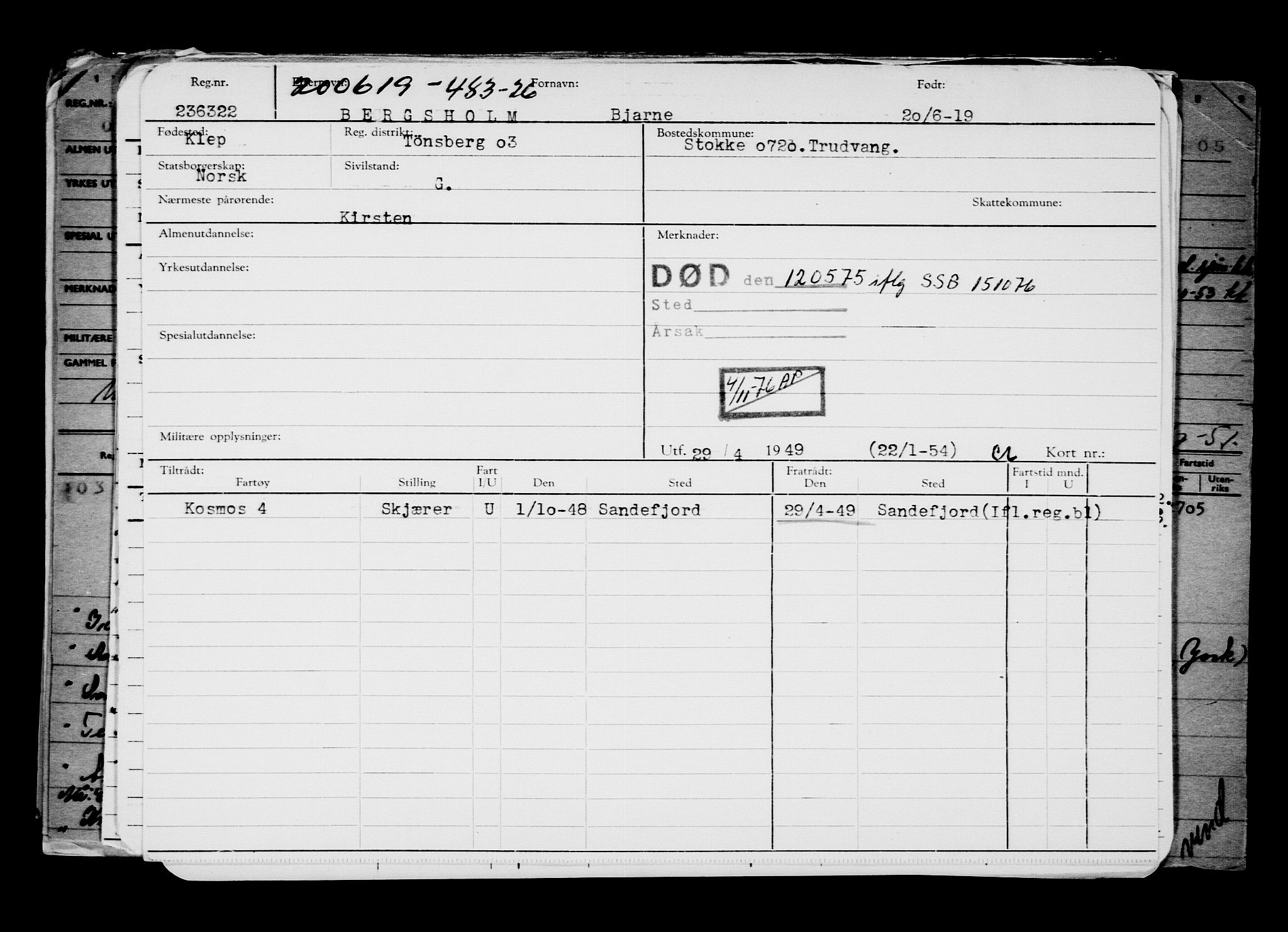 Direktoratet for sjømenn, AV/RA-S-3545/G/Gb/L0169: Hovedkort, 1919, s. 655