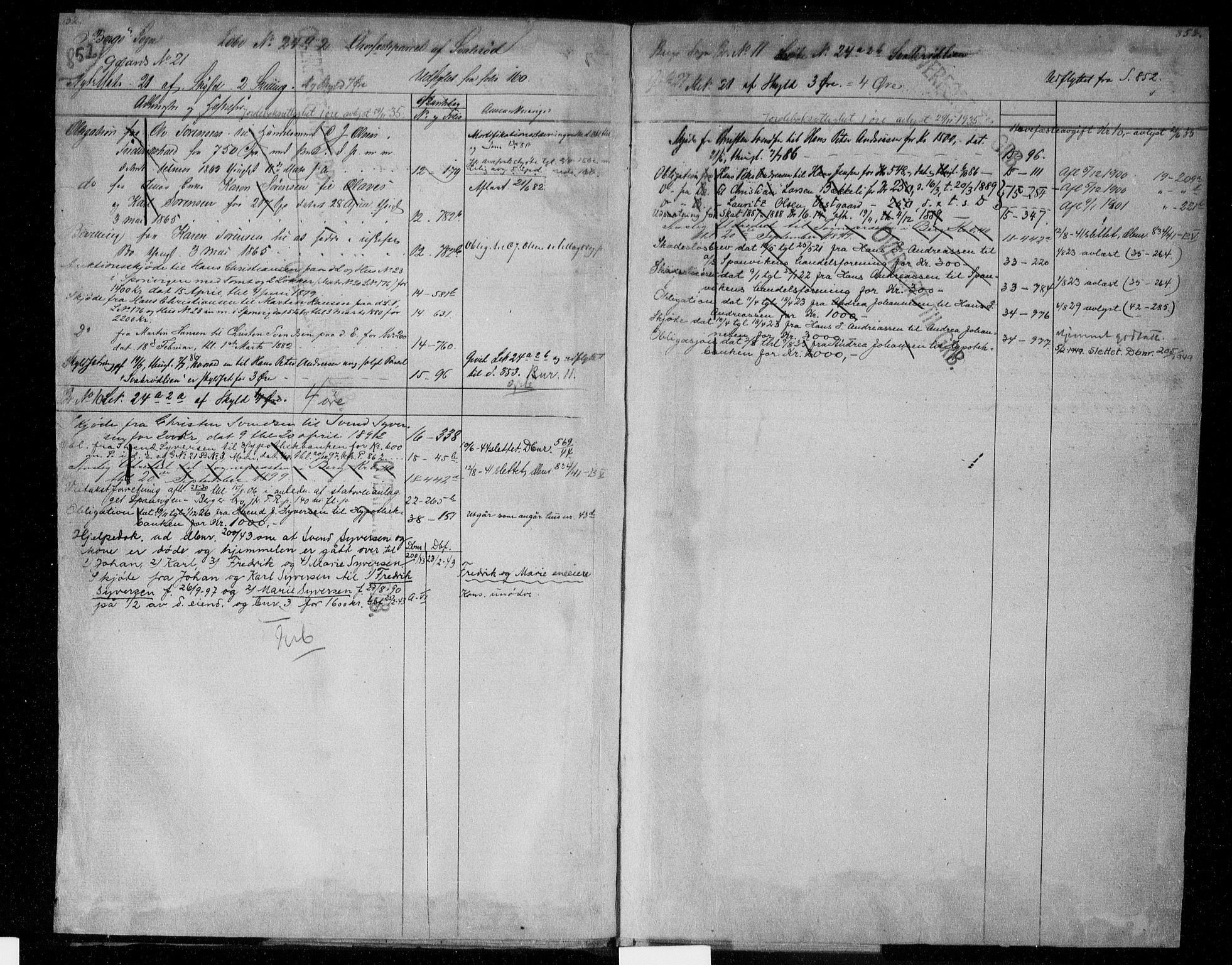 Idd og Marker sorenskriveri, AV/SAO-A-10283/G/Ga/Gac/L0004b: Panteregister nr. II 4b, 1848-1953, s. 852-853