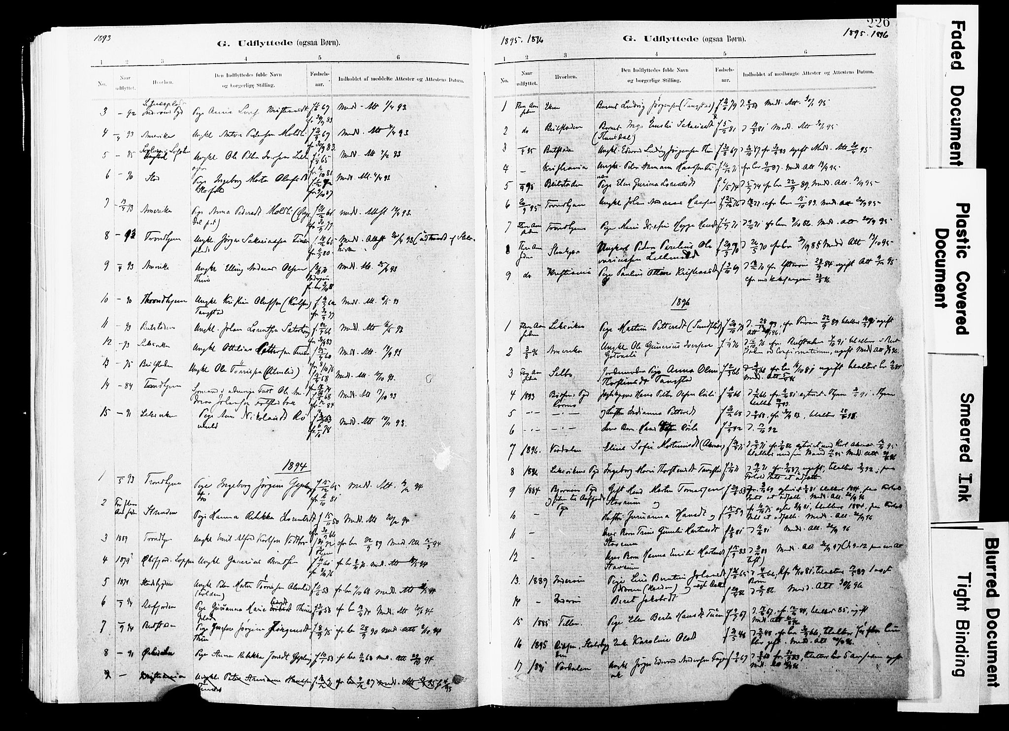 Ministerialprotokoller, klokkerbøker og fødselsregistre - Nord-Trøndelag, AV/SAT-A-1458/744/L0420: Ministerialbok nr. 744A04, 1882-1904, s. 226