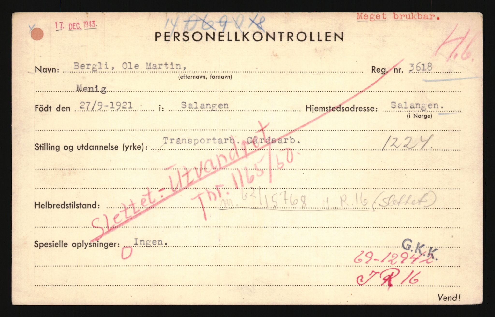 Forsvaret, Troms infanteriregiment nr. 16, AV/RA-RAFA-3146/P/Pa/L0024/0003: Rulleblad / Rulleblad for regimentets menige mannskaper, årsklasse 1942, 1942, s. 22