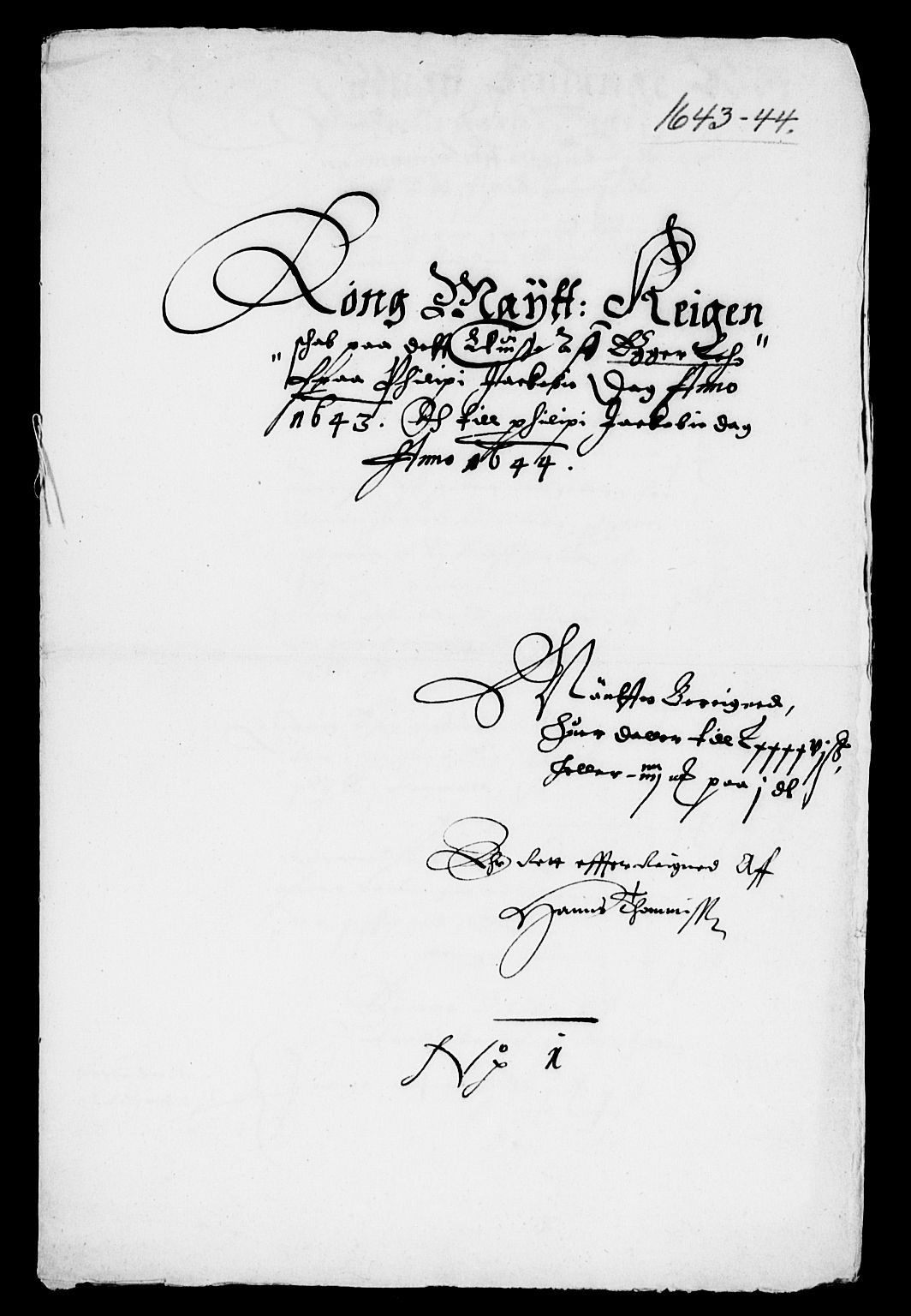 Rentekammeret inntil 1814, Reviderte regnskaper, Lensregnskaper, AV/RA-EA-5023/R/Rb/Rbm/L0008: Eiker len, 1643-1648