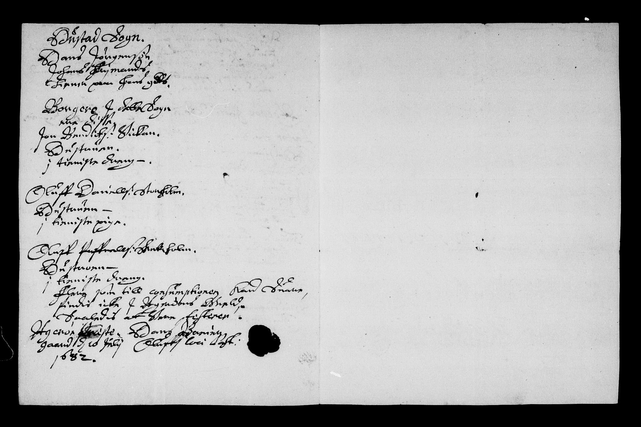 Rentekammeret inntil 1814, Reviderte regnskaper, Stiftamtstueregnskaper, Trondheim stiftamt og Nordland amt, AV/RA-EA-6044/R/Rg/L0068b: Trondheim stiftamt og Nordland amt, 1682