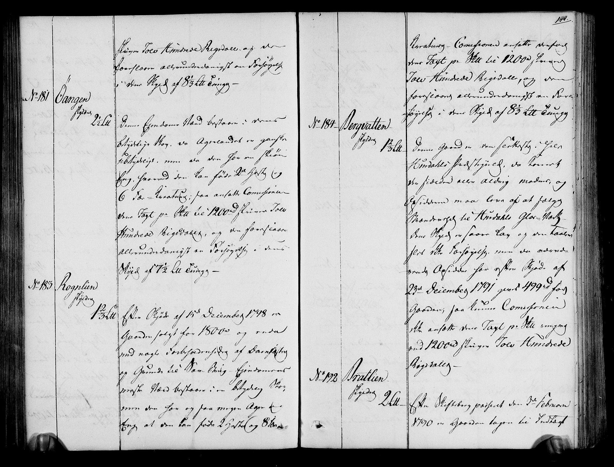 Rentekammeret inntil 1814, Realistisk ordnet avdeling, AV/RA-EA-4070/N/Ne/Nea/L0019: Øvre Romerike fogderi. Deliberasjonsprotokoll, 1803, s. 145