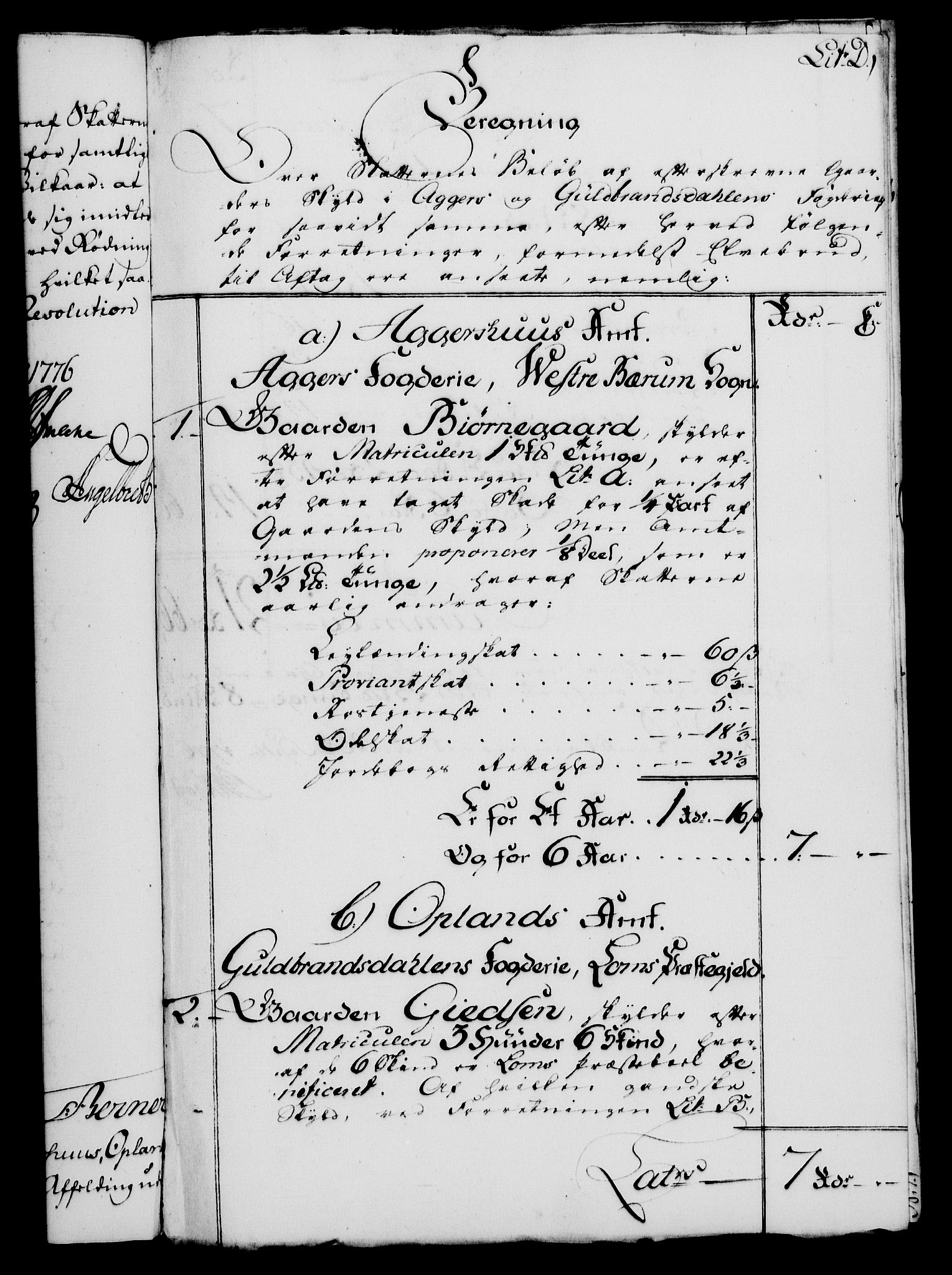 Rentekammeret, Kammerkanselliet, RA/EA-3111/G/Gf/Gfa/L0058: Norsk relasjons- og resolusjonsprotokoll (merket RK 52.58), 1776, s. 186