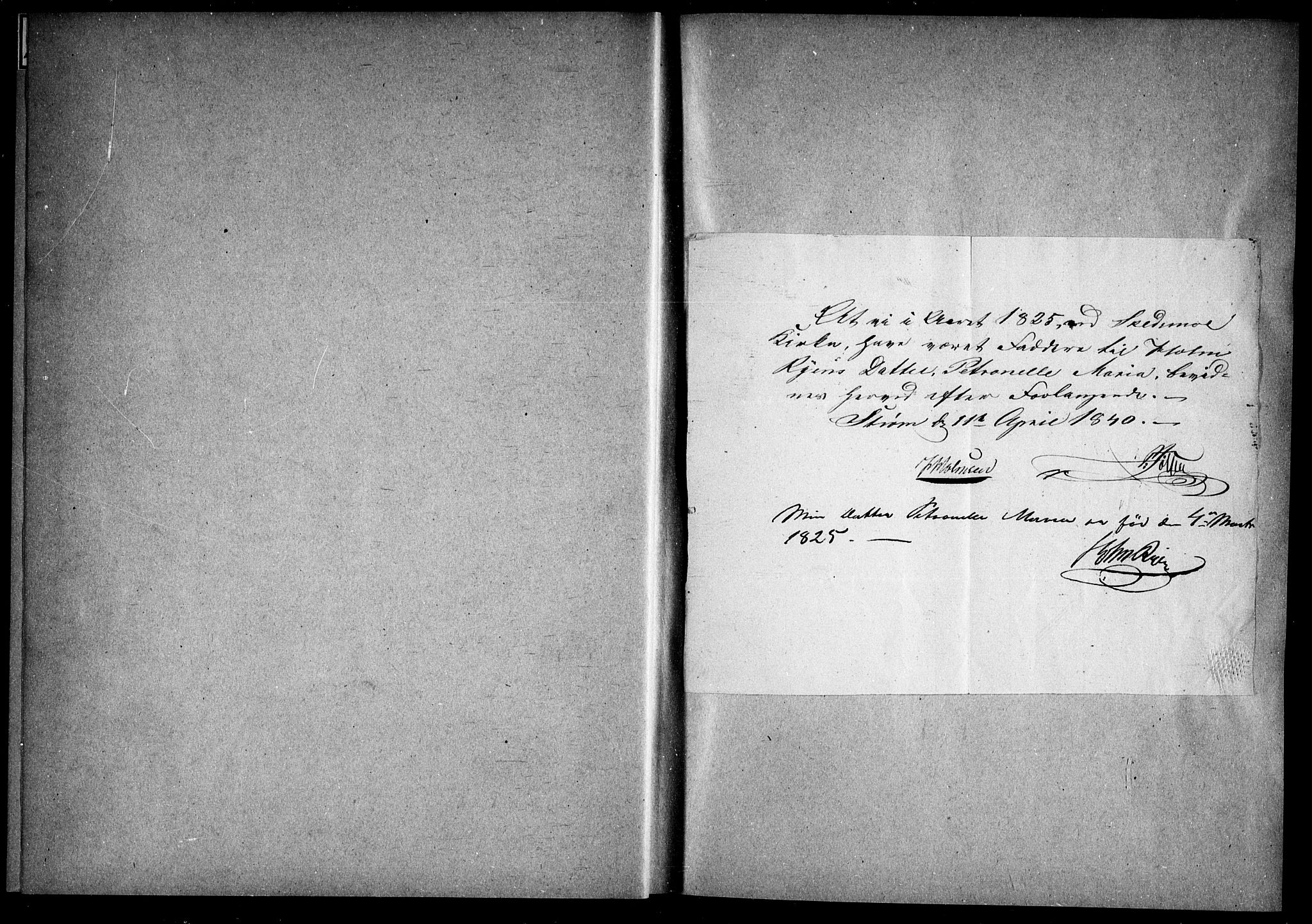 Skedsmo prestearkiv, AV/SAO-A-10033/O/Oa/L0001: Annen kirkebok nr. 1, 1825-1829