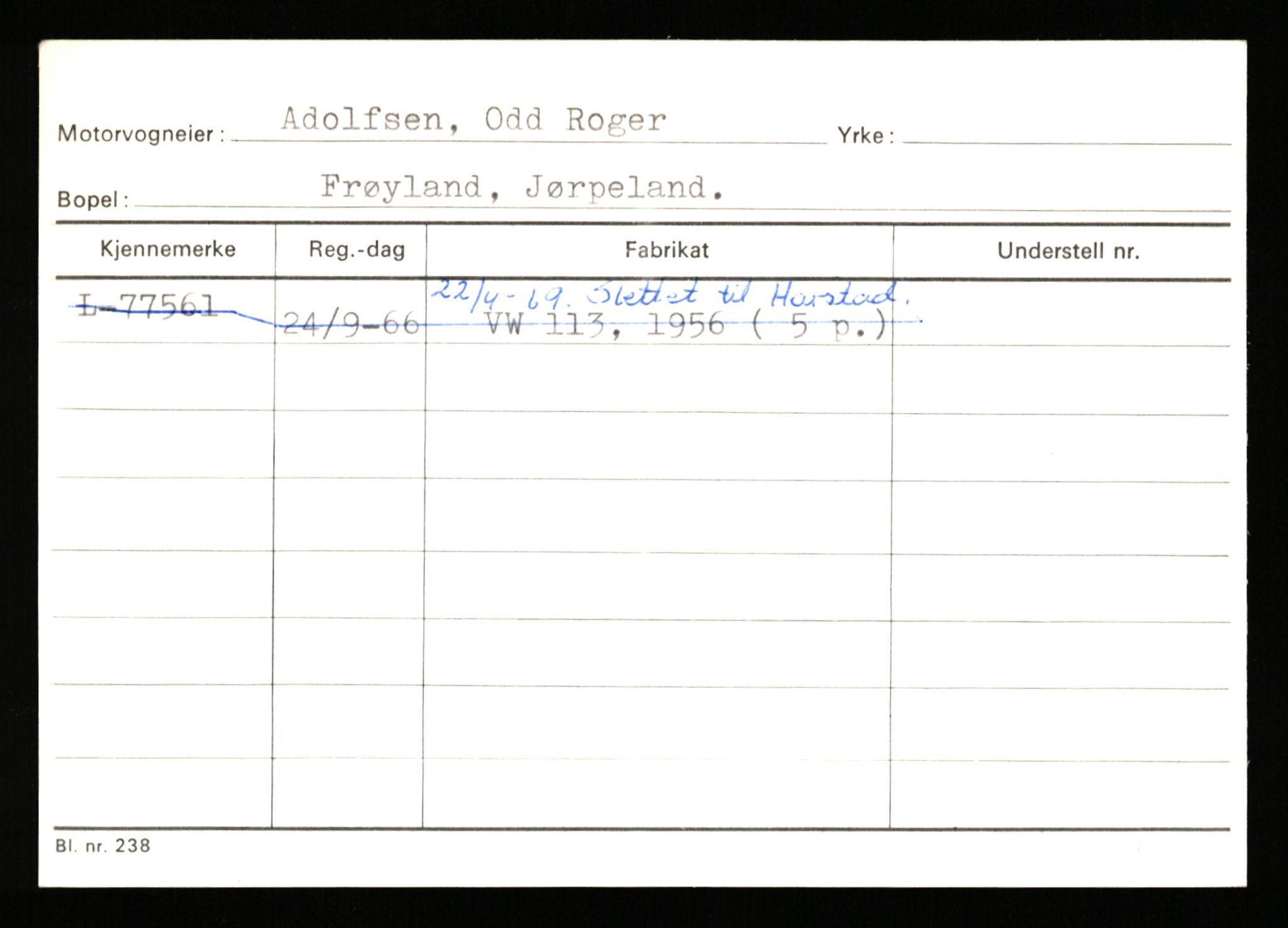 Stavanger trafikkstasjon, SAST/A-101942/0/H/L0001: Abarbanell - Askerud, 1930-1971, s. 191