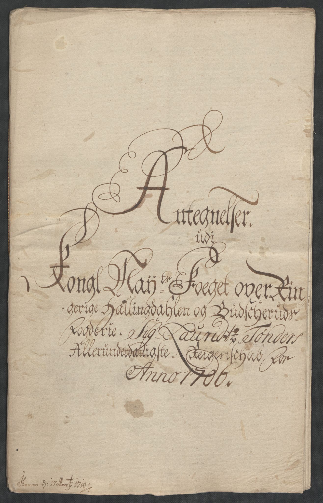 Rentekammeret inntil 1814, Reviderte regnskaper, Fogderegnskap, AV/RA-EA-4092/R22/L1465: Fogderegnskap Ringerike, Hallingdal og Buskerud, 1706, s. 341