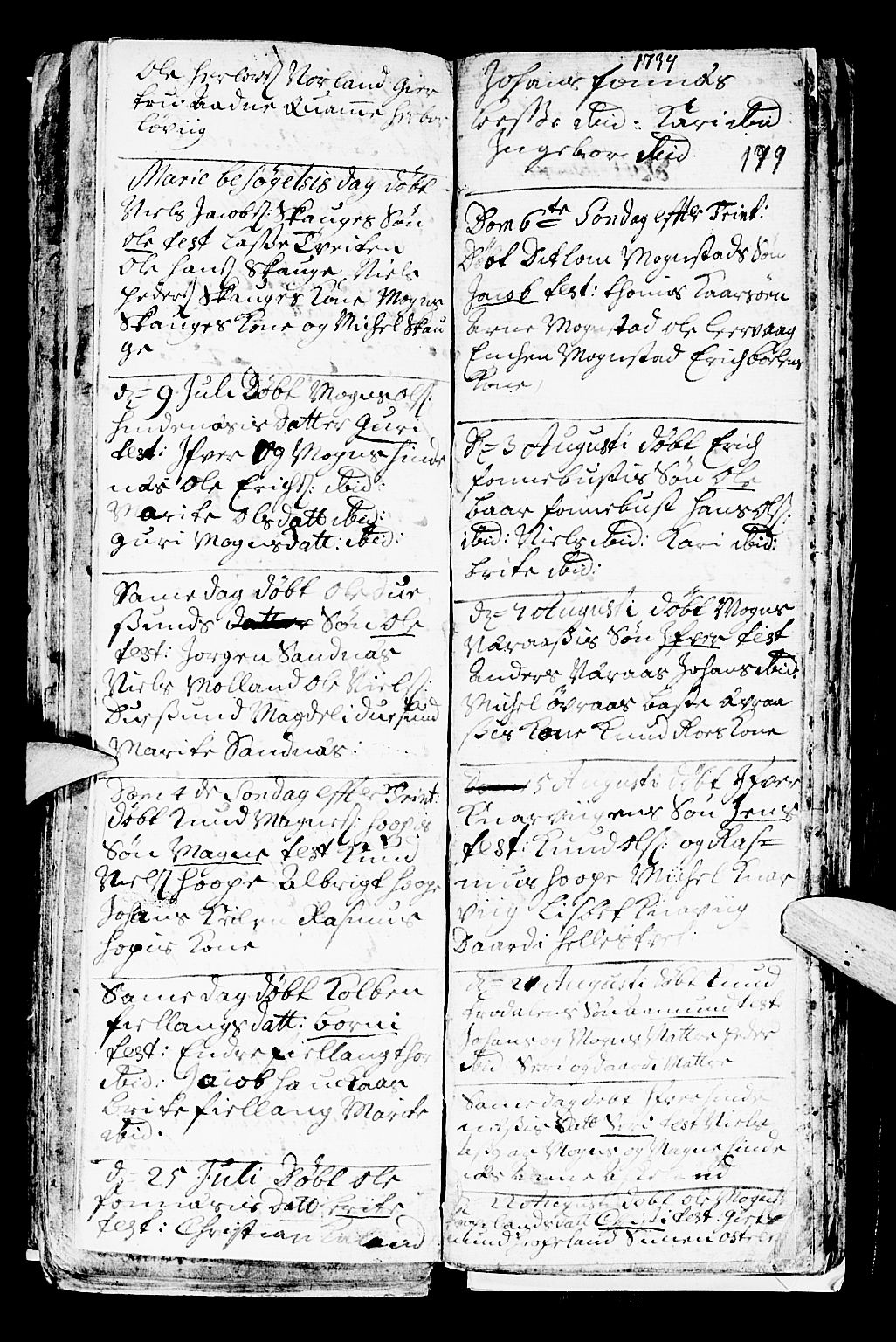 Lindås Sokneprestembete, AV/SAB-A-76701/H/Haa/Haaa/L0001: Ministerialbok nr. A 1, 1699-1746, s. 179