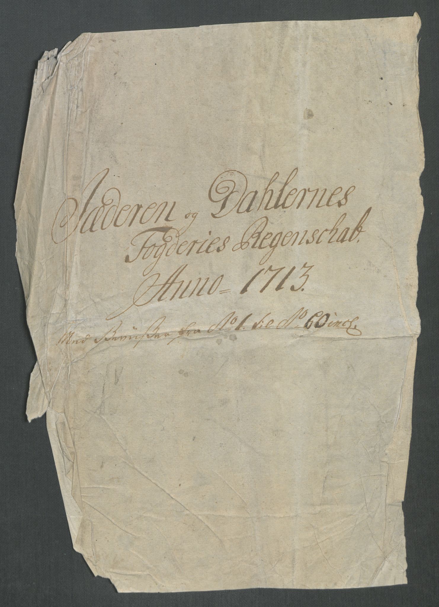 Rentekammeret inntil 1814, Reviderte regnskaper, Fogderegnskap, AV/RA-EA-4092/R46/L2738: Fogderegnskap Jæren og Dalane, 1713-1714, s. 3