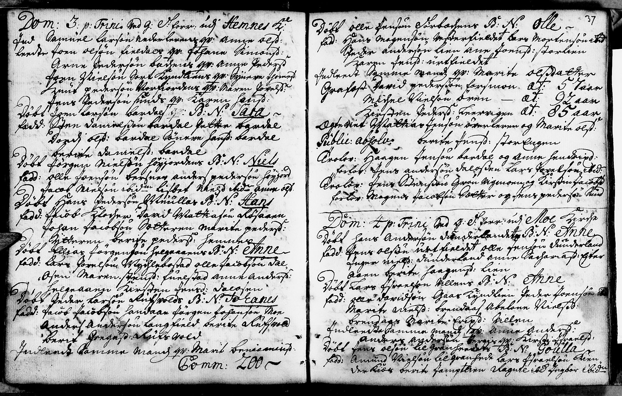 Ministerialprotokoller, klokkerbøker og fødselsregistre - Nordland, AV/SAT-A-1459/825/L0346: Ministerialbok nr. 825A02, 1729-1748, s. 37