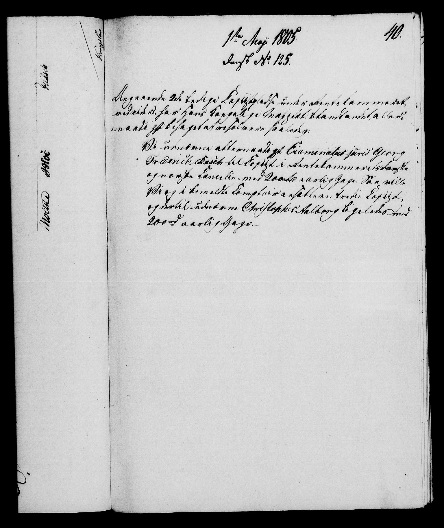 Rentekammeret, Kammerkanselliet, RA/EA-3111/G/Gf/Gfa/L0087: Norsk relasjons- og resolusjonsprotokoll (merket RK 52.87), 1805, s. 236