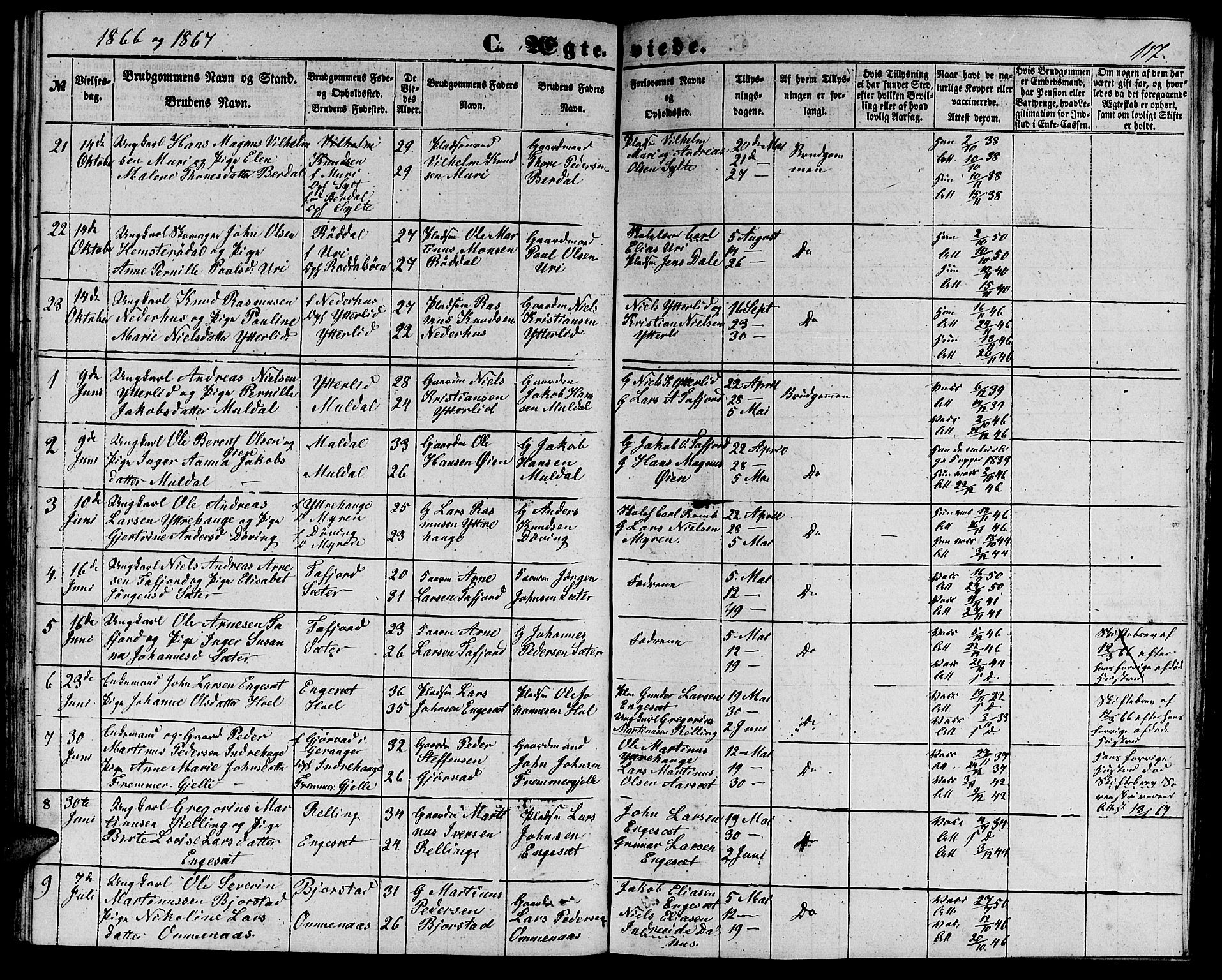 Ministerialprotokoller, klokkerbøker og fødselsregistre - Møre og Romsdal, AV/SAT-A-1454/519/L0261: Klokkerbok nr. 519C02, 1854-1867, s. 117