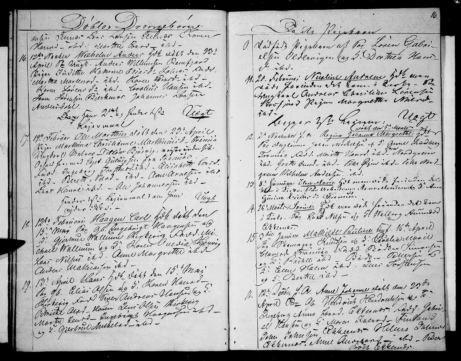 Tromsø sokneprestkontor/stiftsprosti/domprosti, AV/SATØ-S-1343/G/Gb/L0004klokker: Klokkerbok nr. 4, 1836-1840, s. 16