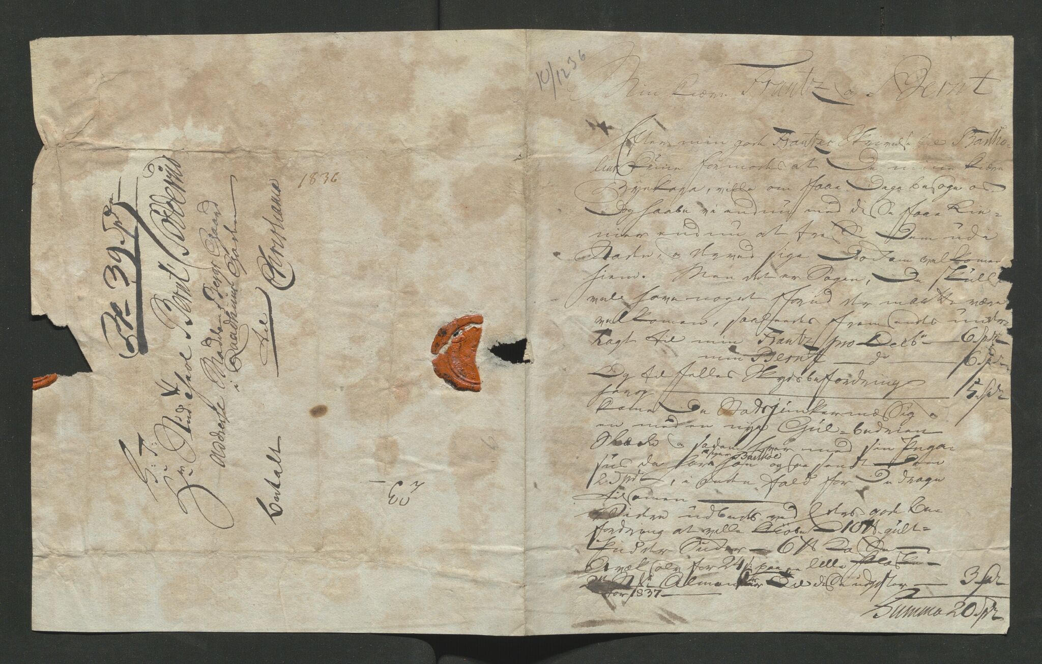 Åker i Vang, Hedmark, og familien Todderud, AV/SAH-ARK-010/E/Eb/L0001: Korrespondanse med familiemedlemmer, 1792-1904, s. 146