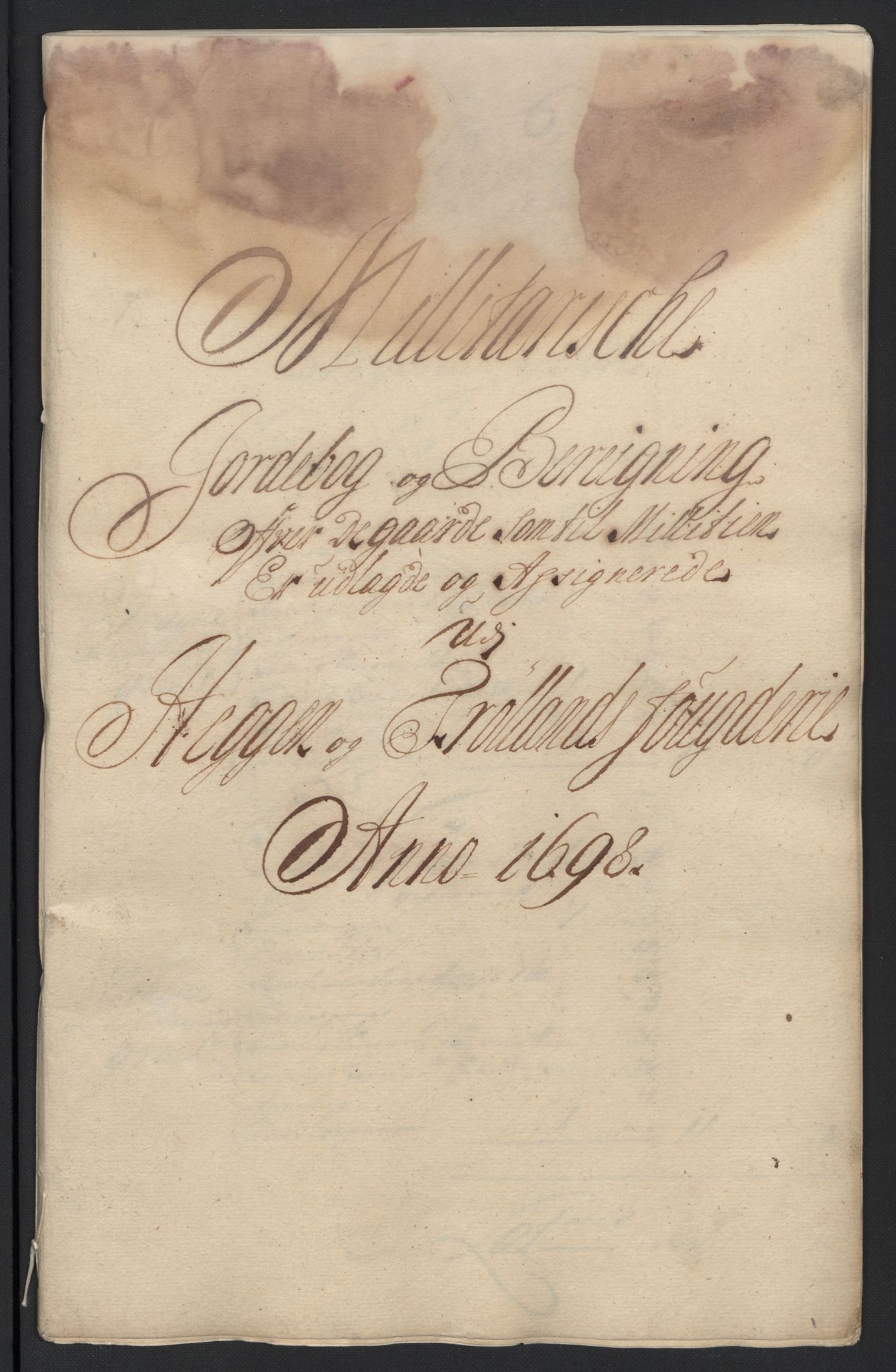 Rentekammeret inntil 1814, Reviderte regnskaper, Fogderegnskap, AV/RA-EA-4092/R07/L0288: Fogderegnskap Rakkestad, Heggen og Frøland, 1698, s. 269