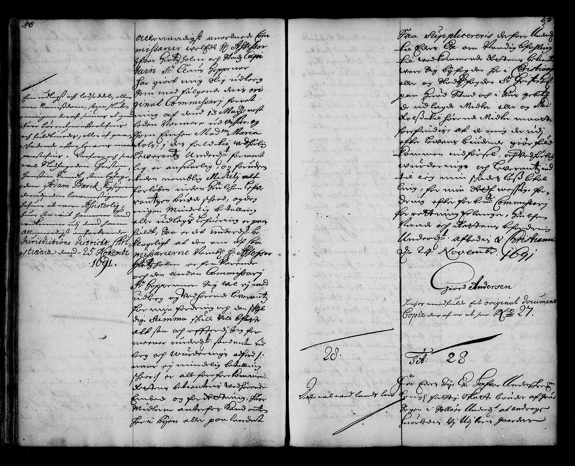 Stattholderembetet 1572-1771, AV/RA-EA-2870/Ae/L0009: Supplikasjons- og resolusjonsprotokoll, 1691-1692, s. 56-57
