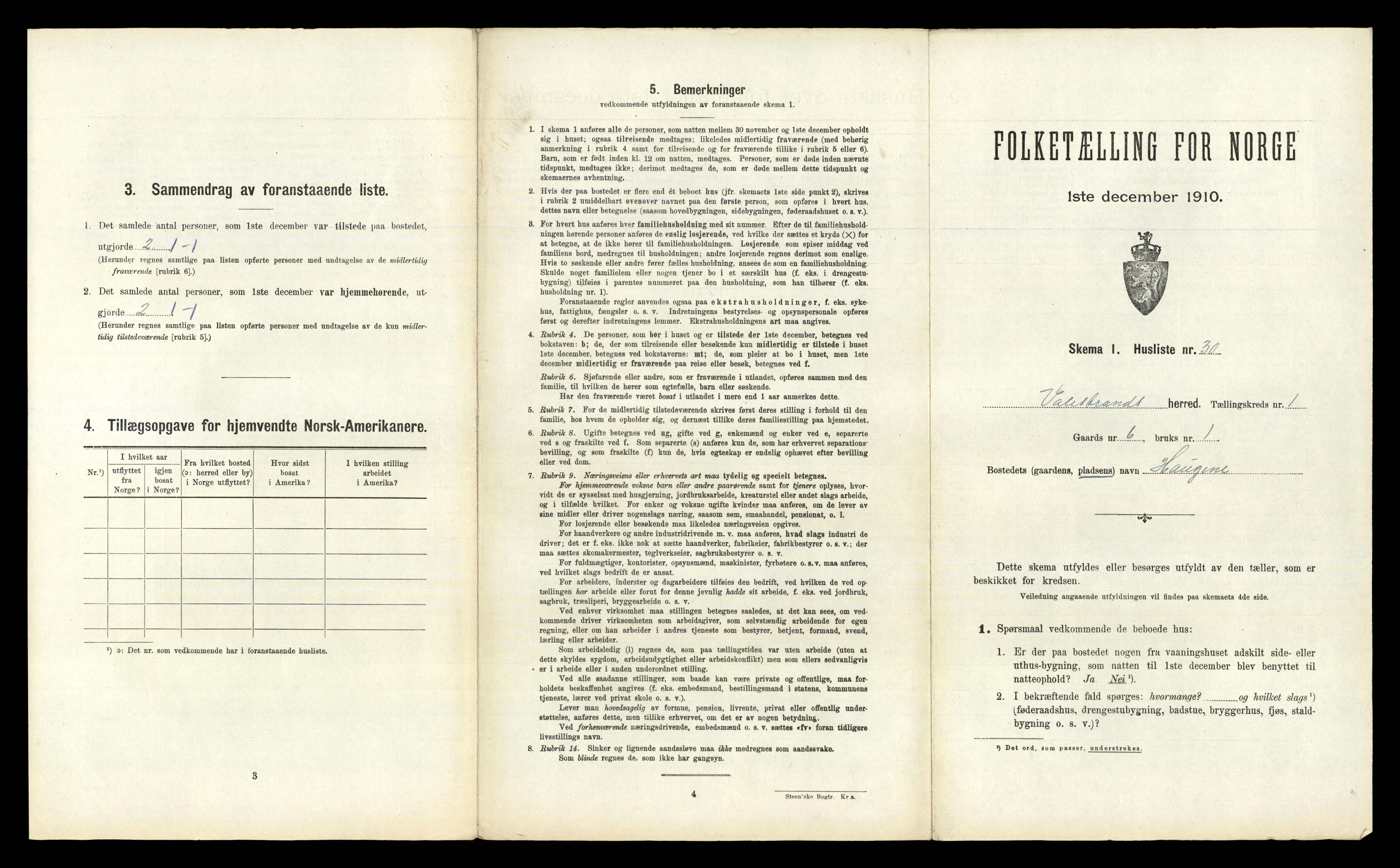 RA, Folketelling 1910 for 1217 Valestrand herred, 1910, s. 82