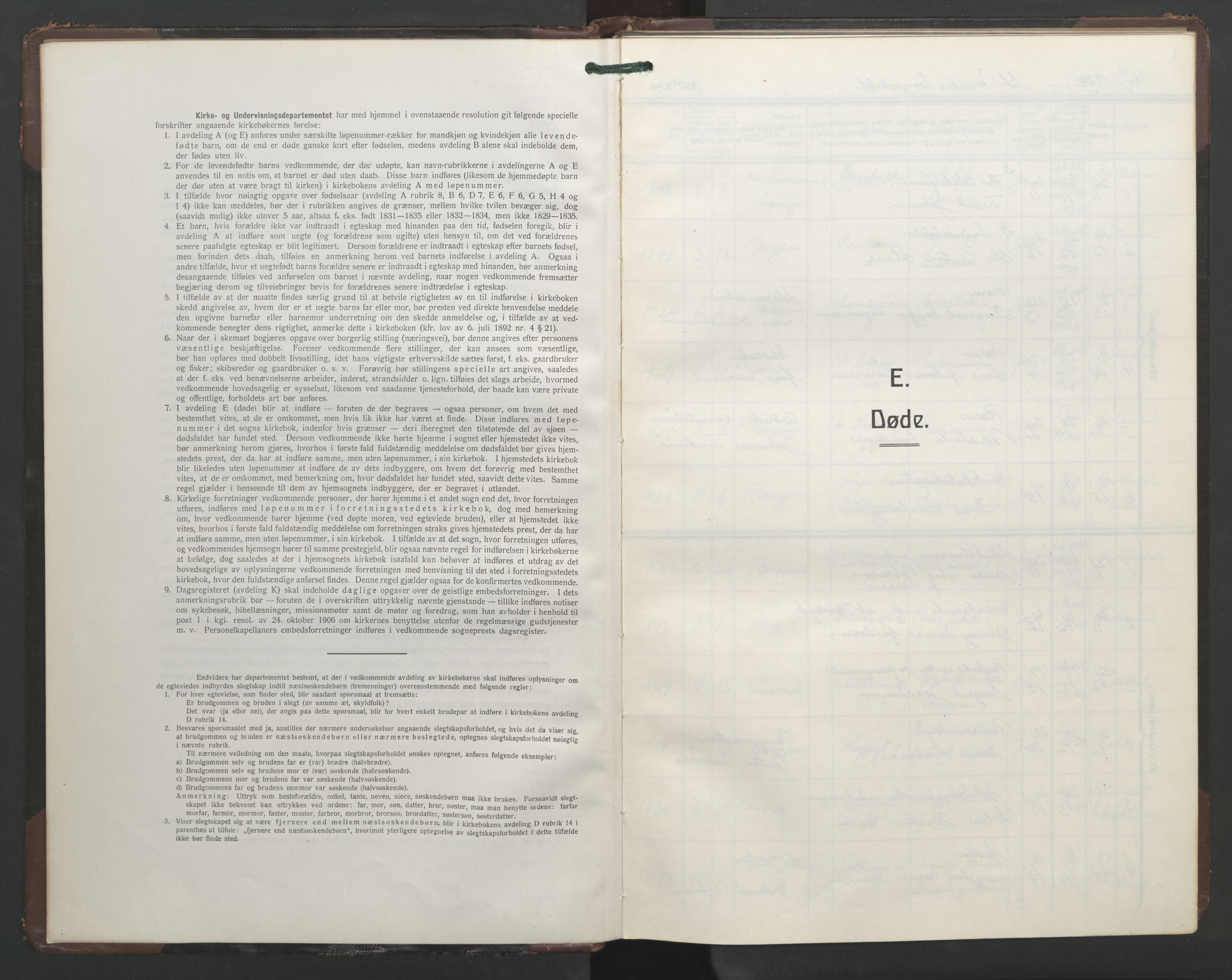 St. Markus sokneprestembete, AV/SAB-A-99935: Klokkerbok nr. D 1, 1928-1961