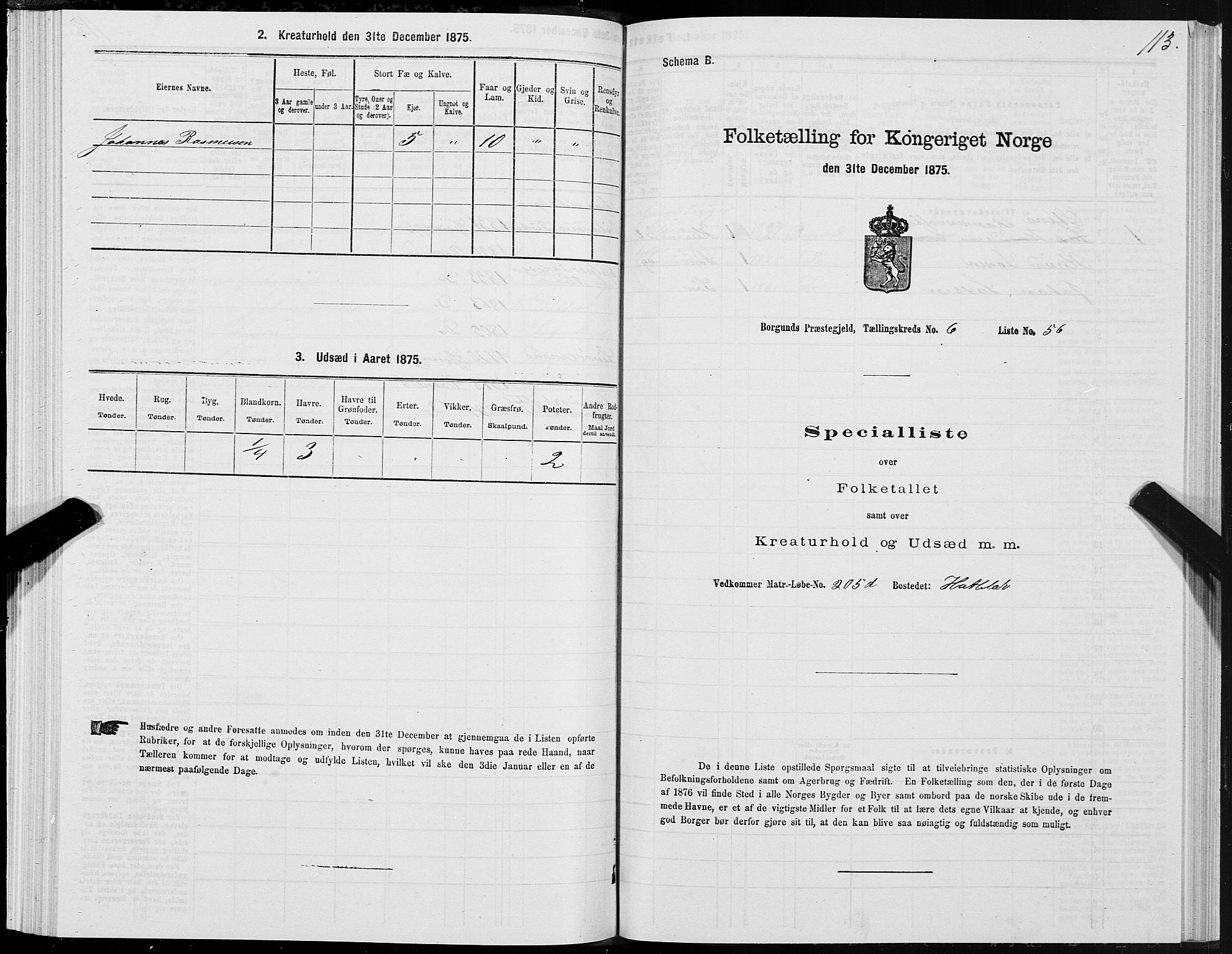 SAT, Folketelling 1875 for 1531P Borgund prestegjeld, 1875, s. 4113