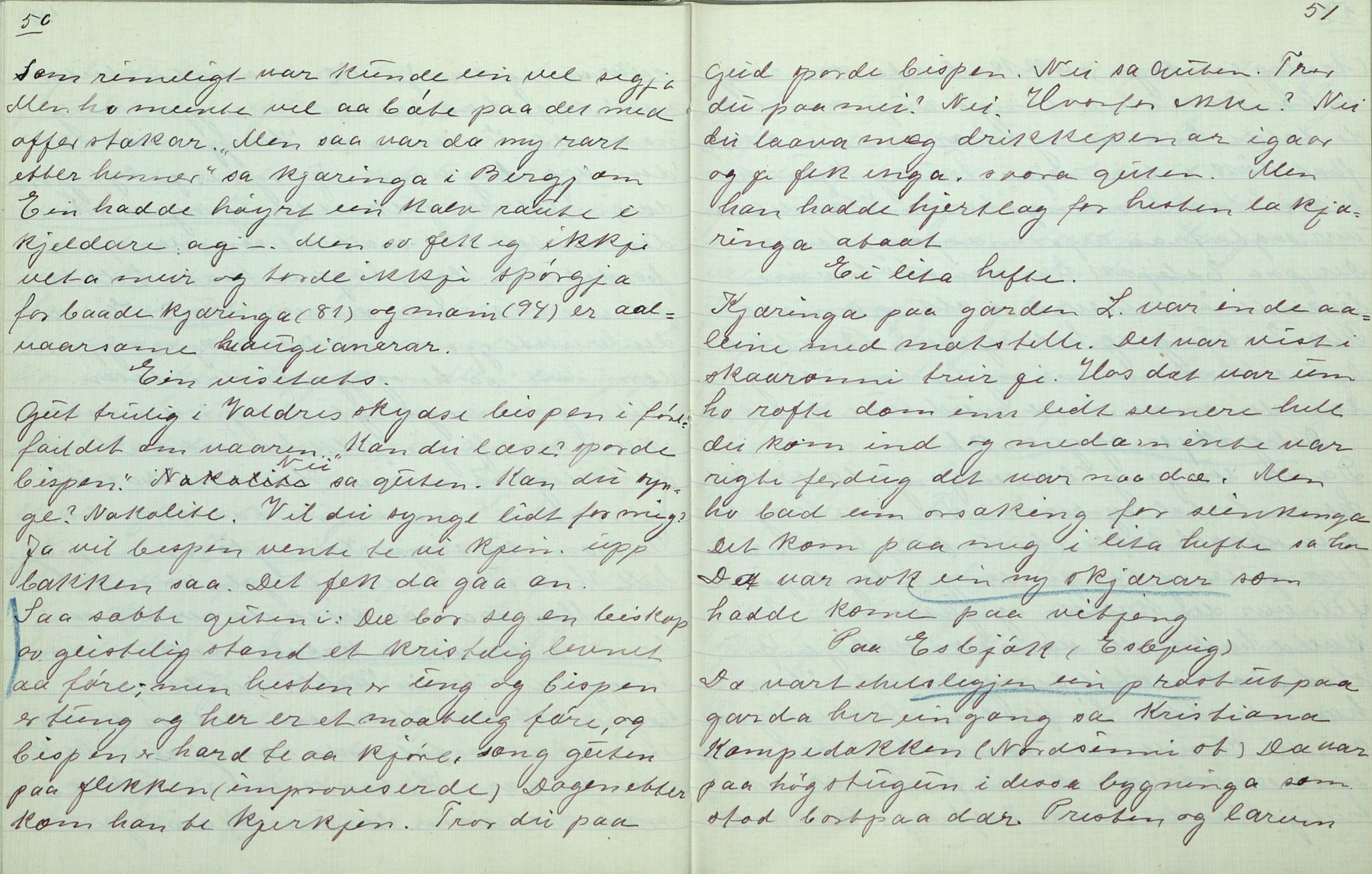 Rikard Berge, TEMU/TGM-A-1003/F/L0007/0039: 251-299 / 289 Oppskrifter av Tora Skolmen, Land, 1918-1919, s. 50-51