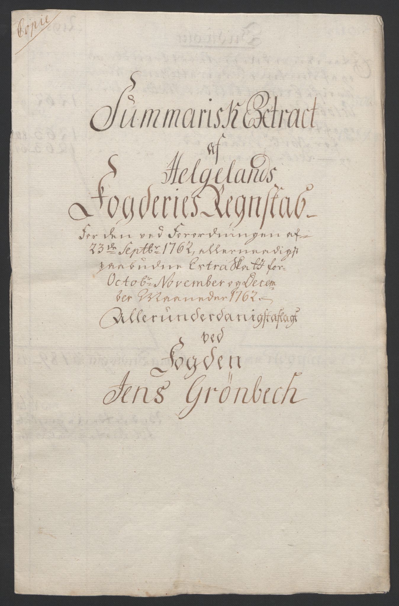 Rentekammeret inntil 1814, Reviderte regnskaper, Fogderegnskap, RA/EA-4092/R65/L4573: Ekstraskatten Helgeland, 1762-1772, s. 6